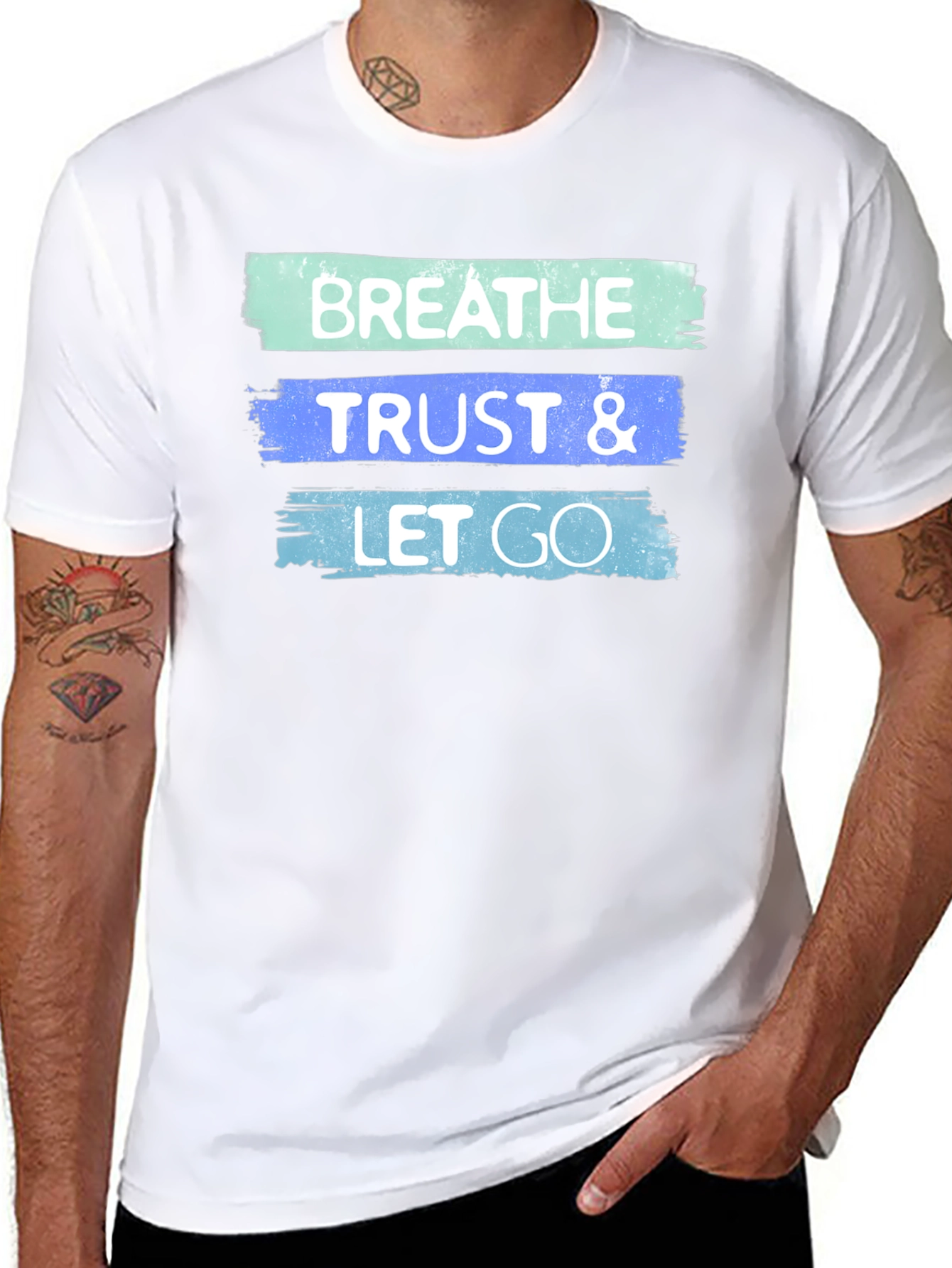 Breathe Trust Let Go Graphic T-Shirt