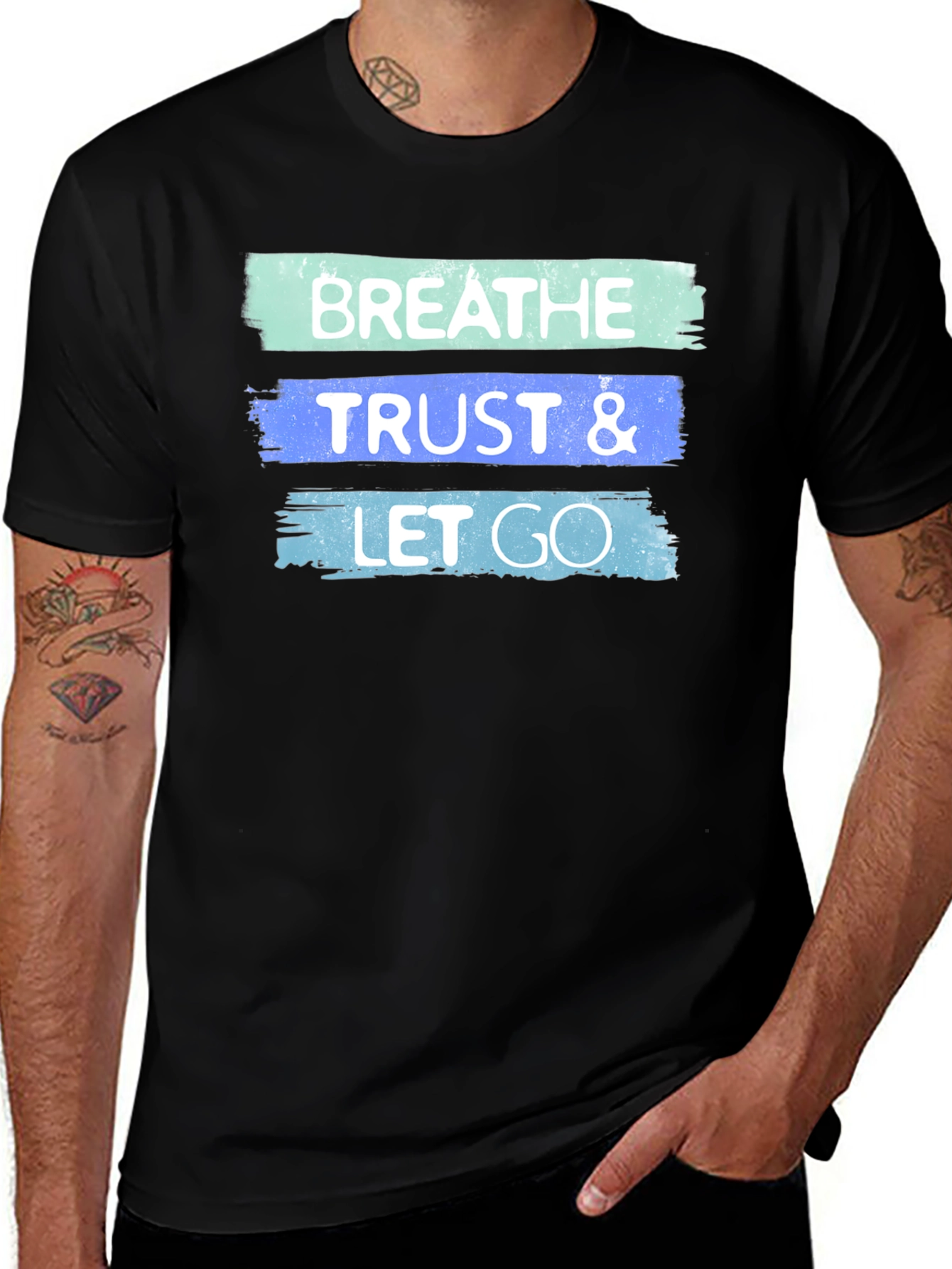 Breathe Trust Let Go Graphic T-Shirt