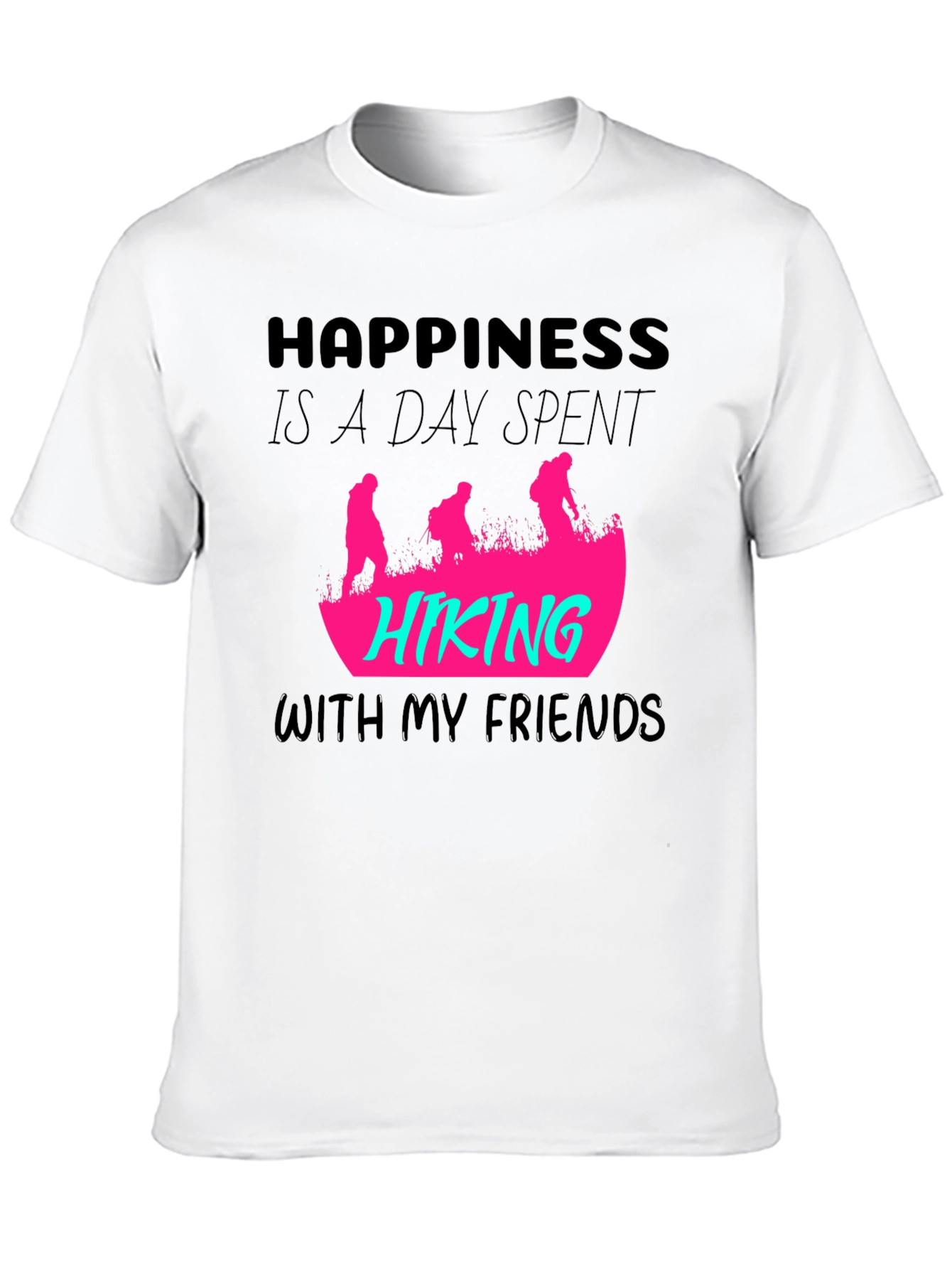 Happiness Hiking Friends Graphic Tee