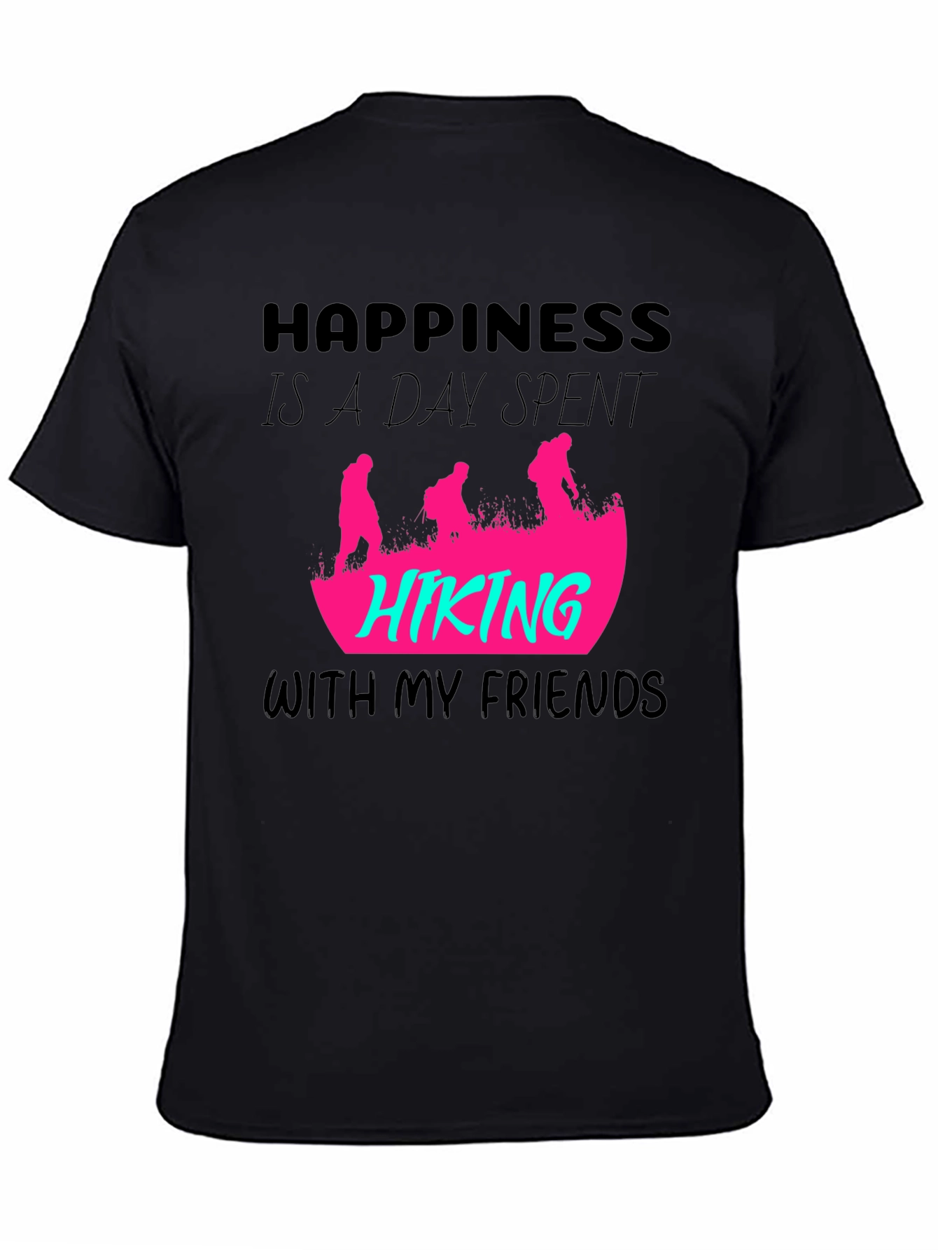 Happiness Hiking Friends Graphic Tee