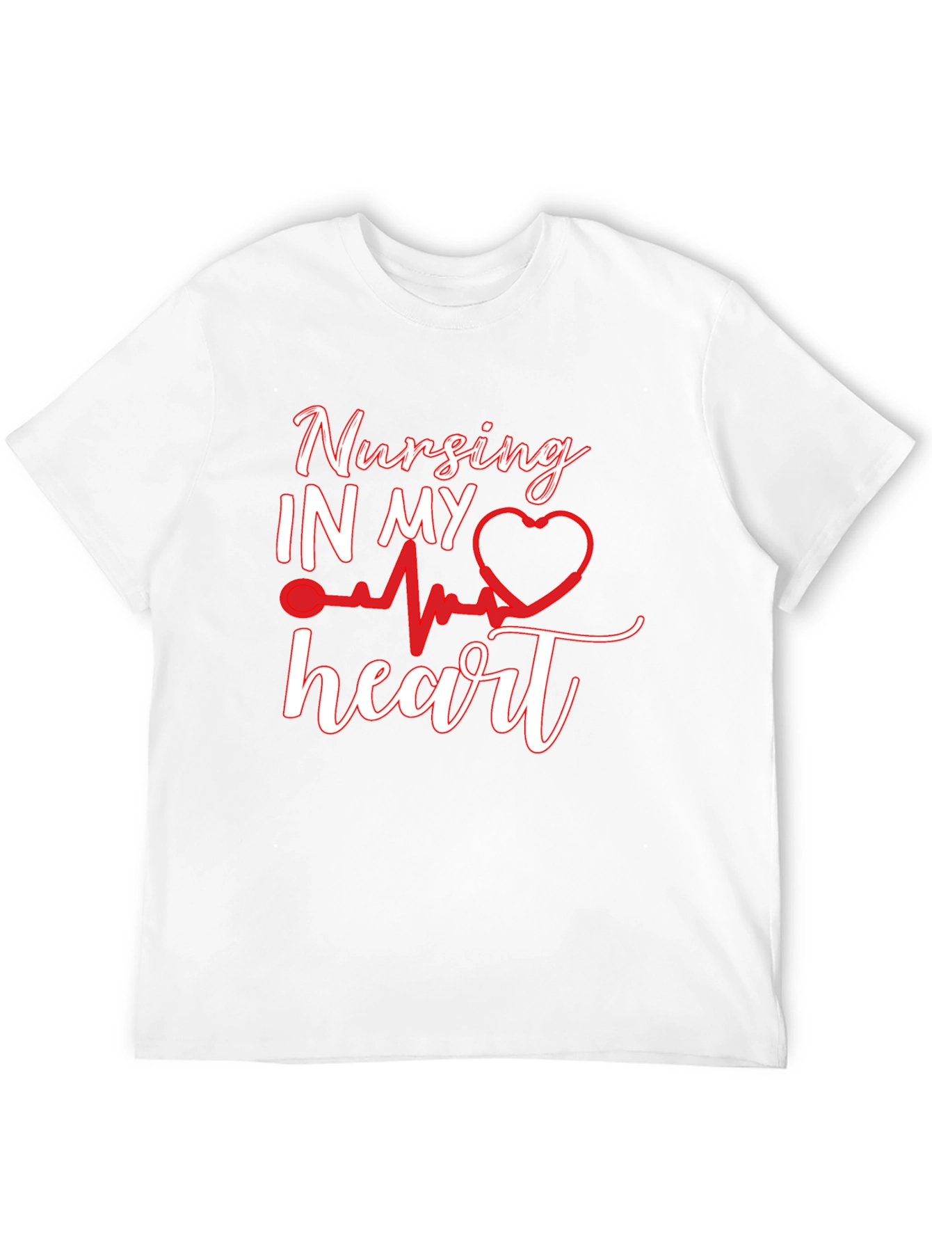 Nursing In My Heart Black T-Shirt