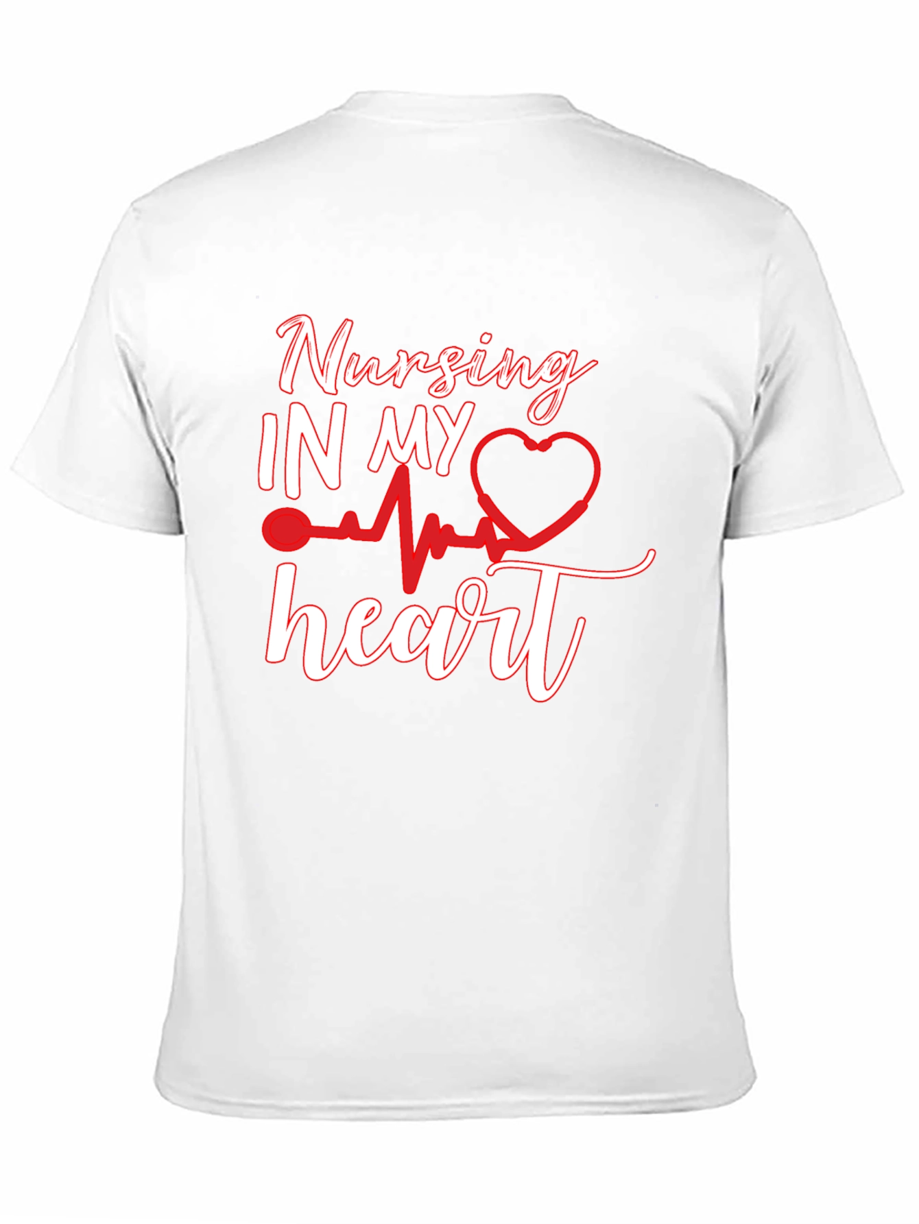 Nursing In My Heart Black T-Shirt