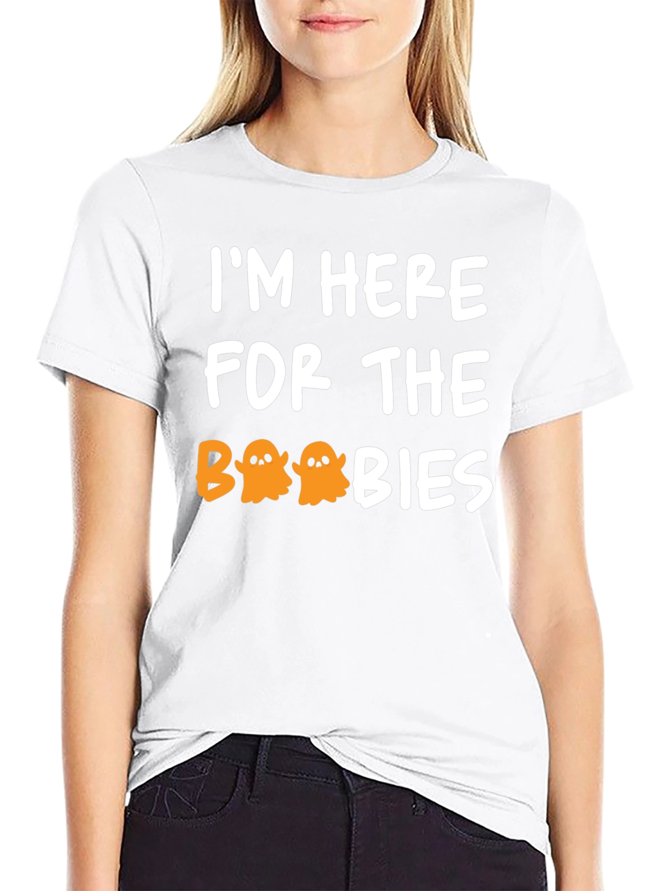 Im Here For The Boobies Halloween T-Shirt