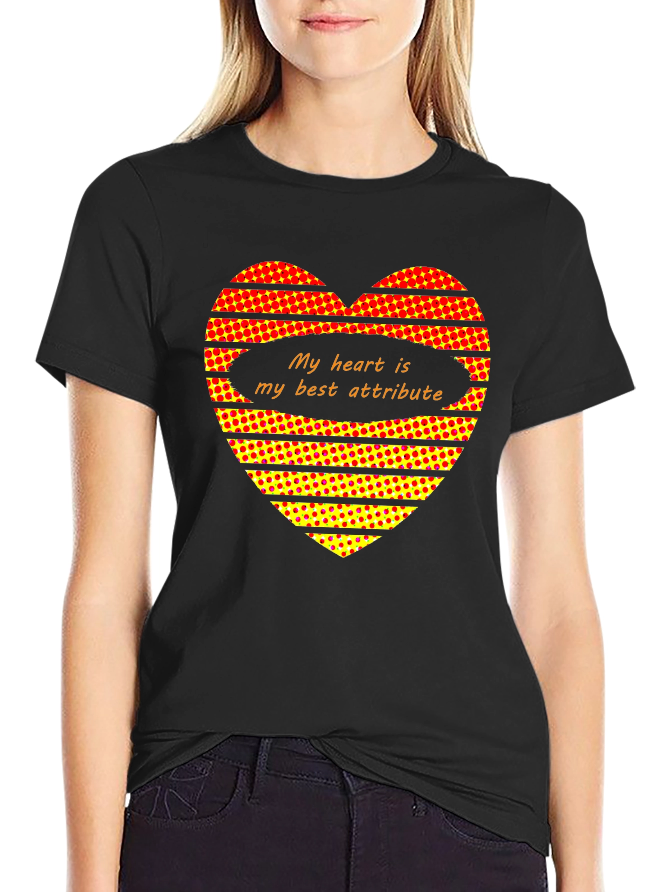 Heart Attribute Black T-Shirt