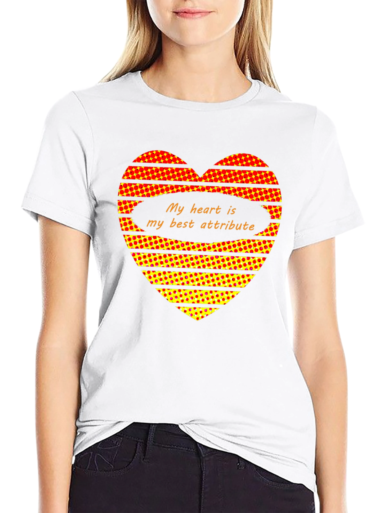 Heart Attribute Black T-Shirt