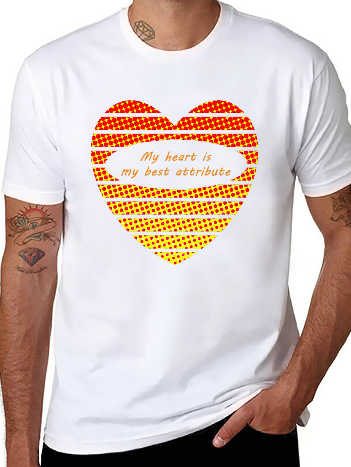 Heart Attribute Black T-Shirt
