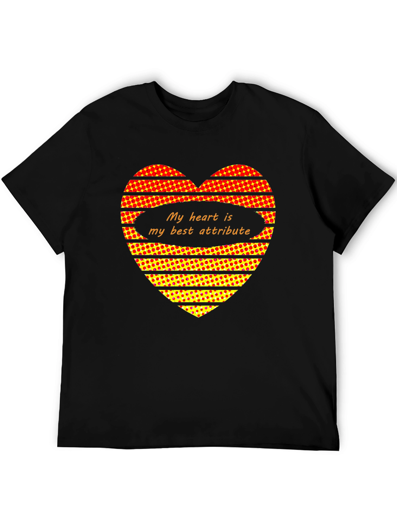 Heart Attribute Black T-Shirt