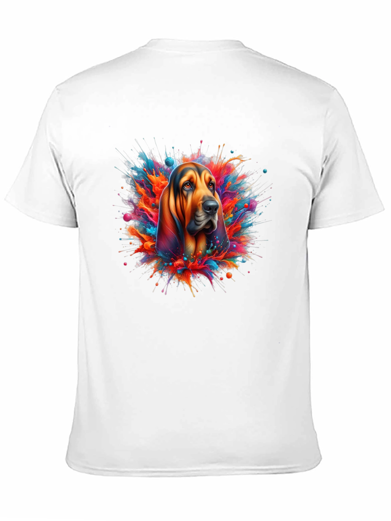 Dog Splatter Art Graphic T-Shirt