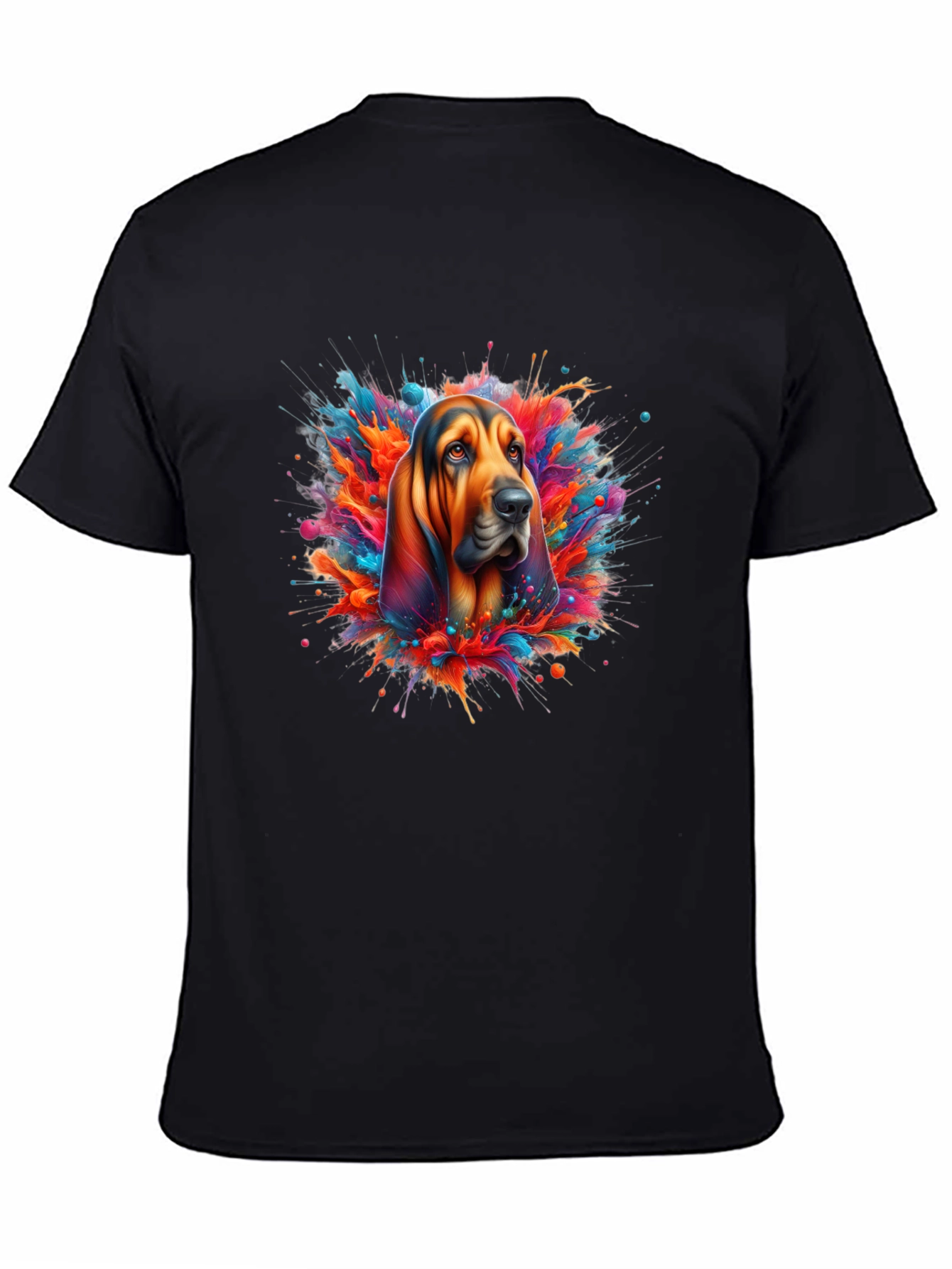 Dog Splatter Art Graphic T-Shirt