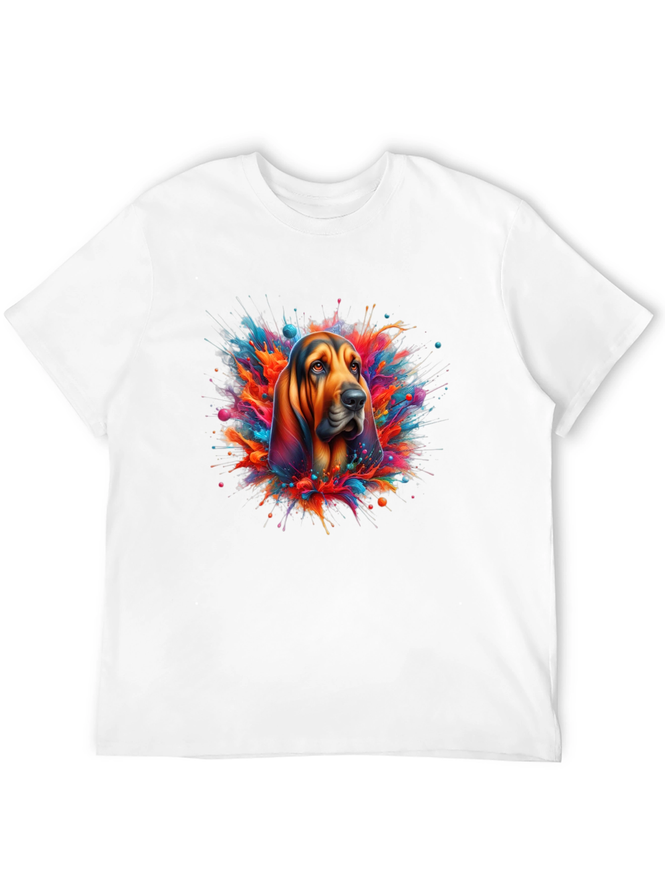Dog Splatter Art Graphic T-Shirt
