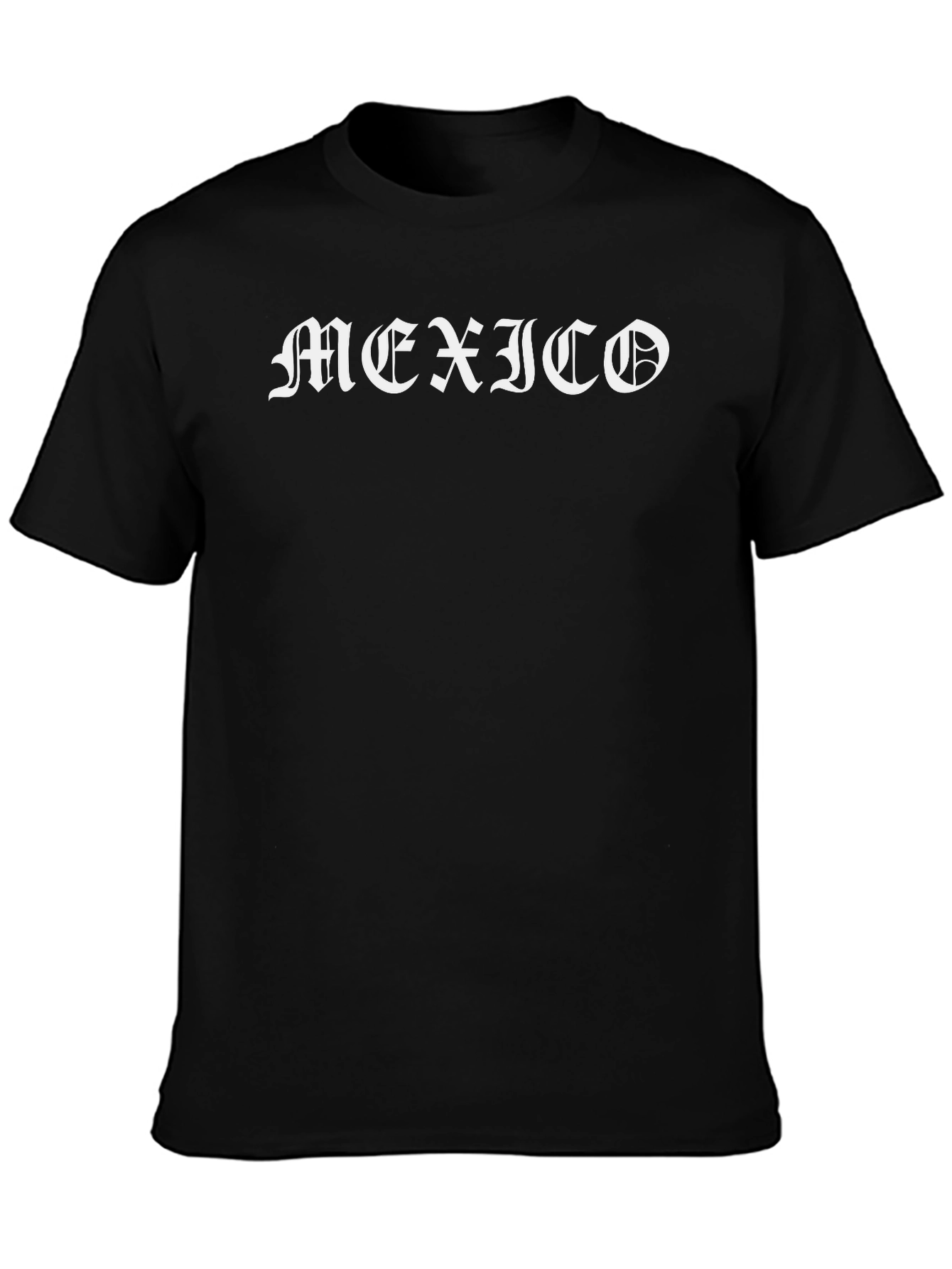 Mexico Graphic Tee - Bold Black Cotton Blend Shirt