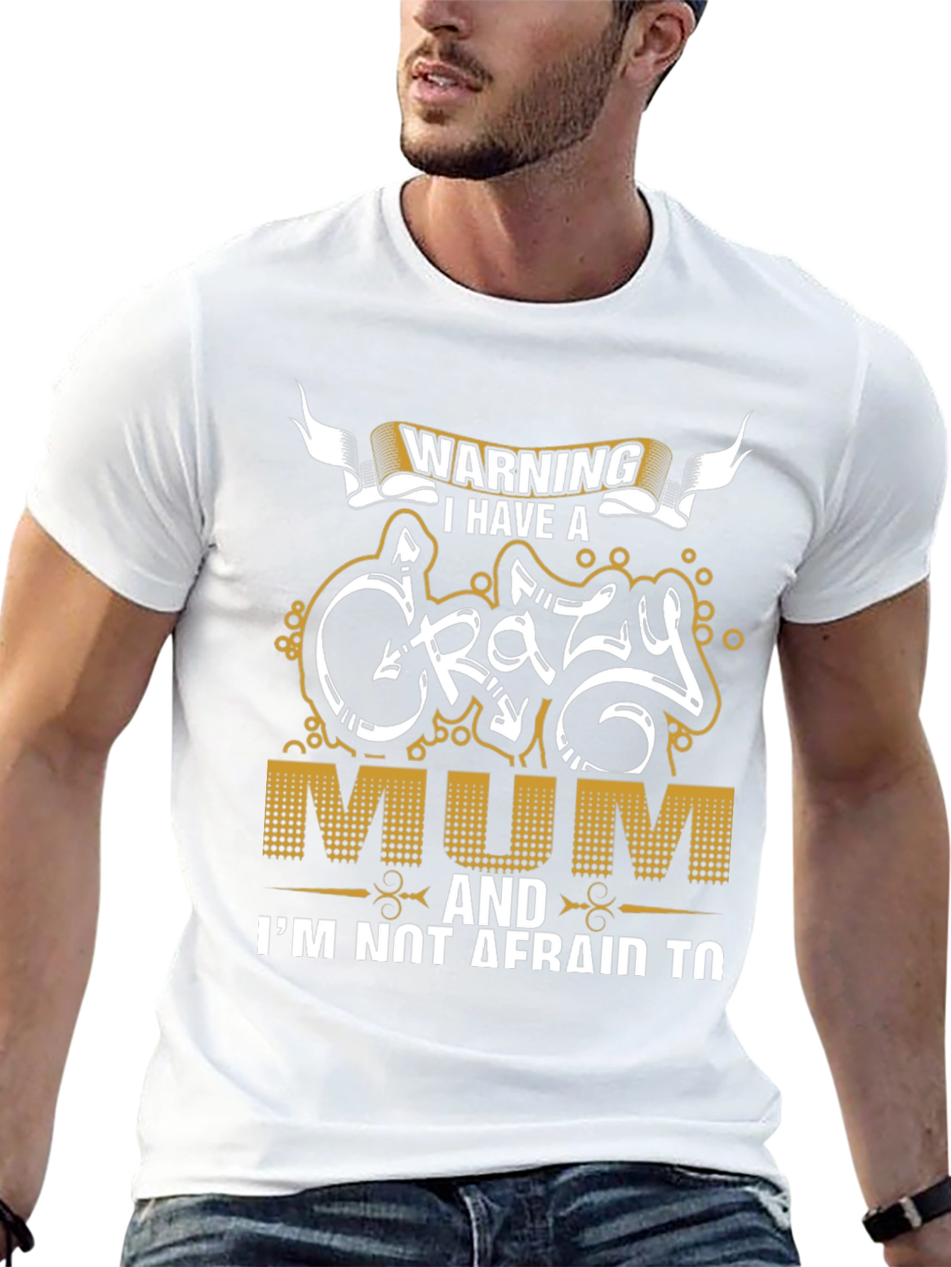 Warning Crazy Mum Graphic Tee