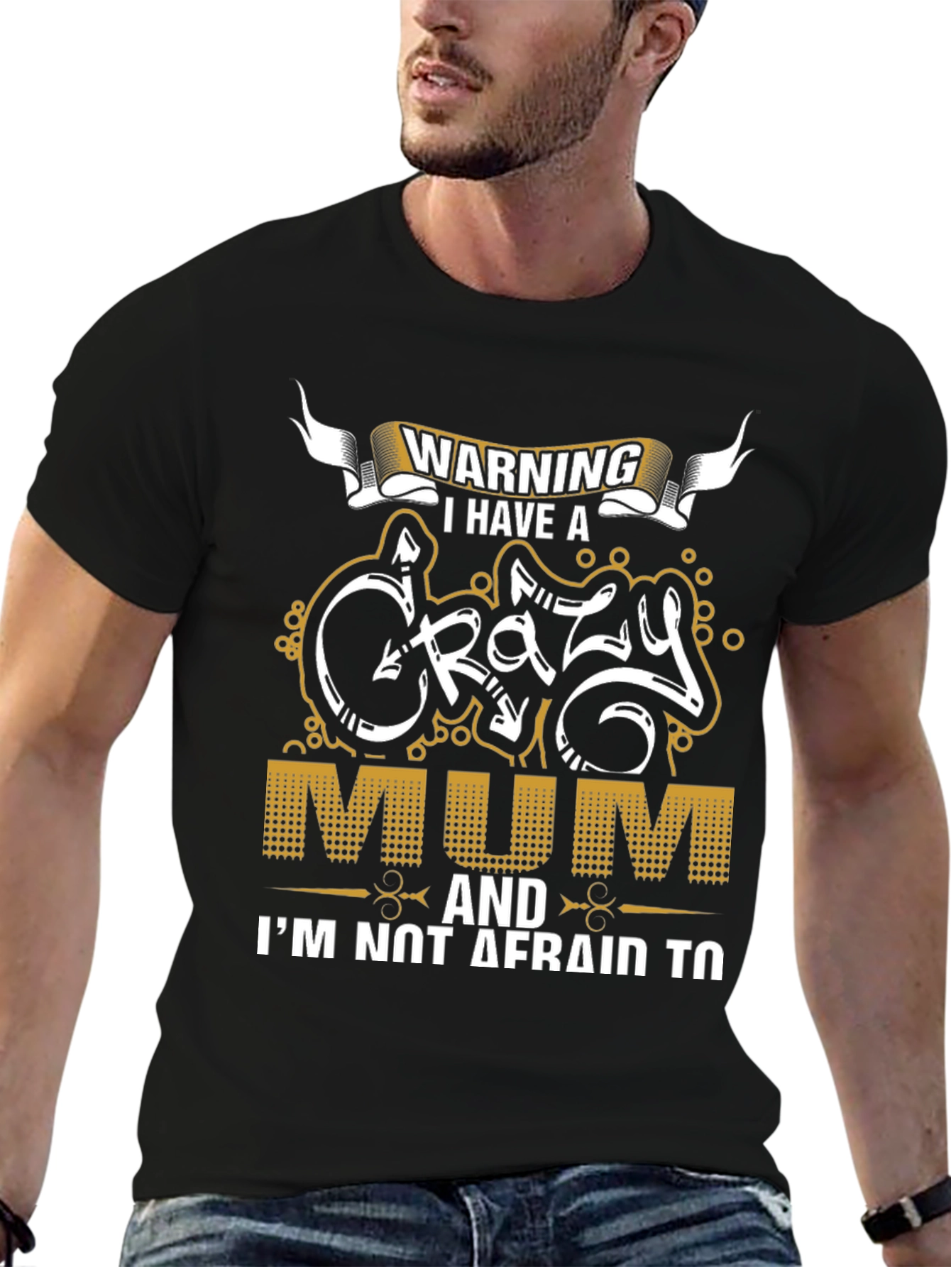 Warning Crazy Mum Graphic Tee