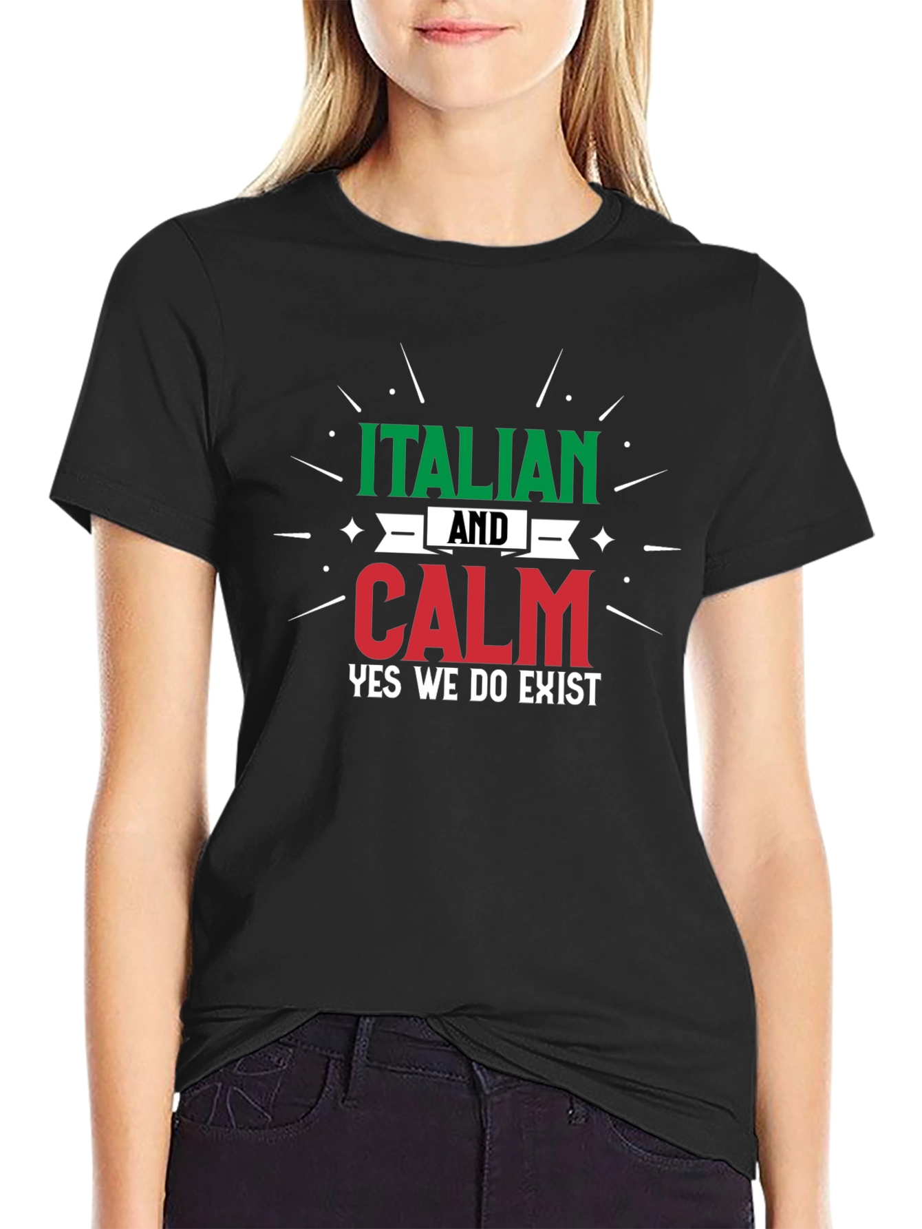 Italian and Calm T-Shirt - Funny Italian Pride Tee