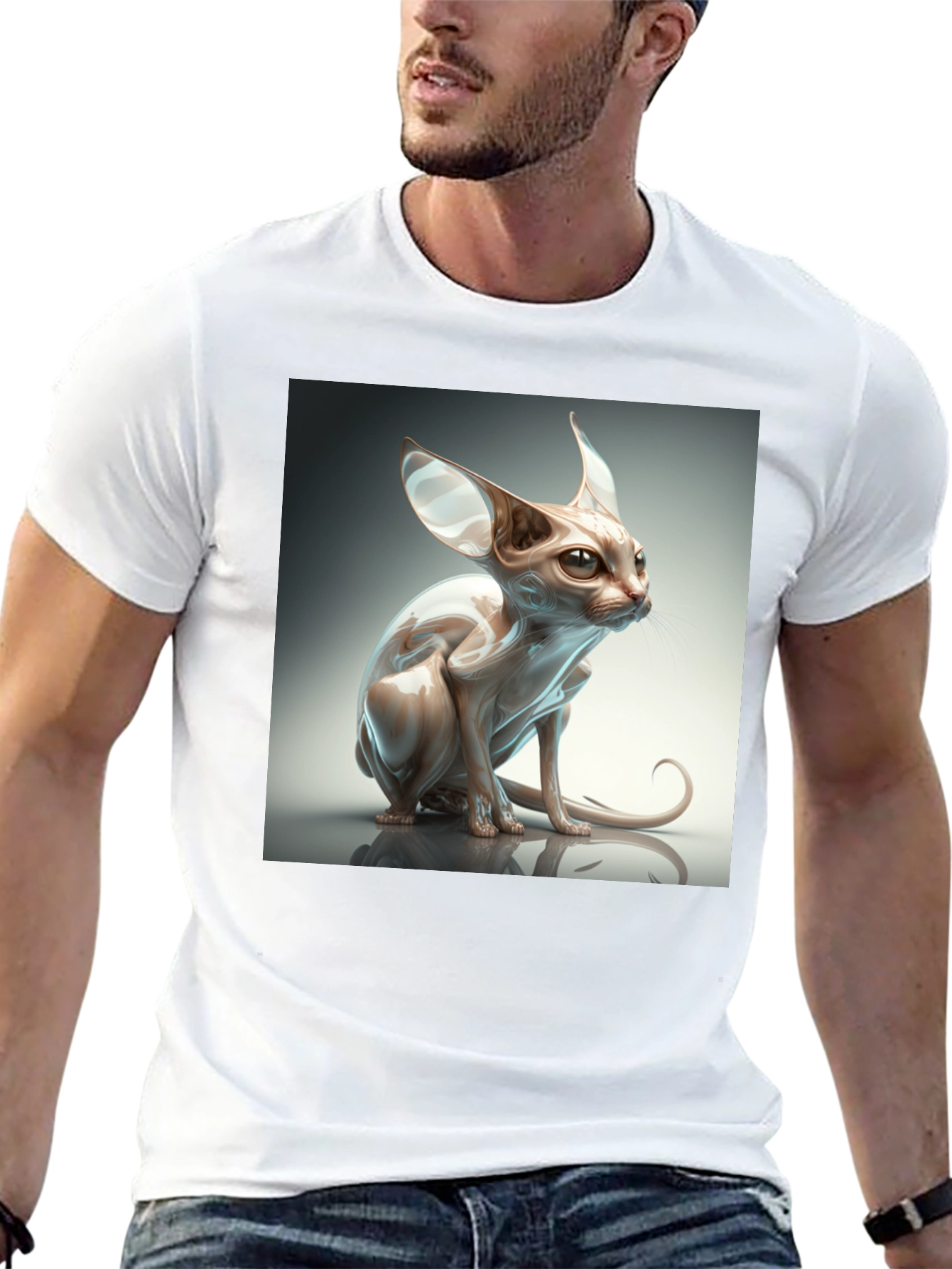 Sphynx Cat Graphic T-Shirt