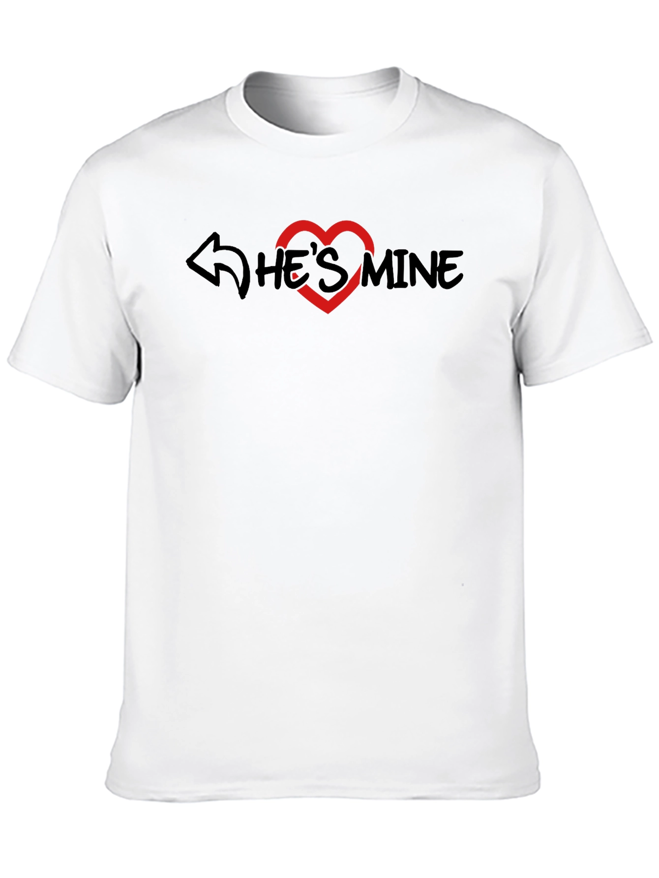 Hes Mine Black Graphic Tee