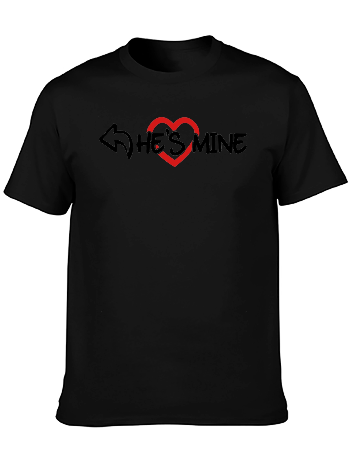 Hes Mine Black Graphic Tee