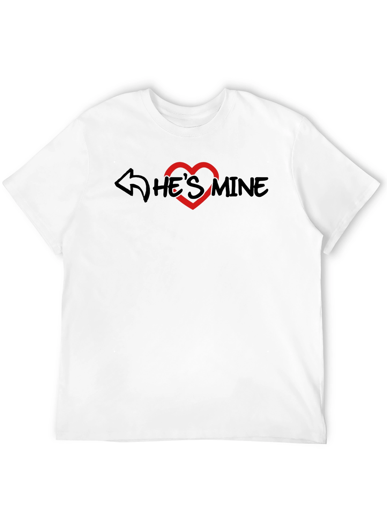 Hes Mine Black Graphic Tee