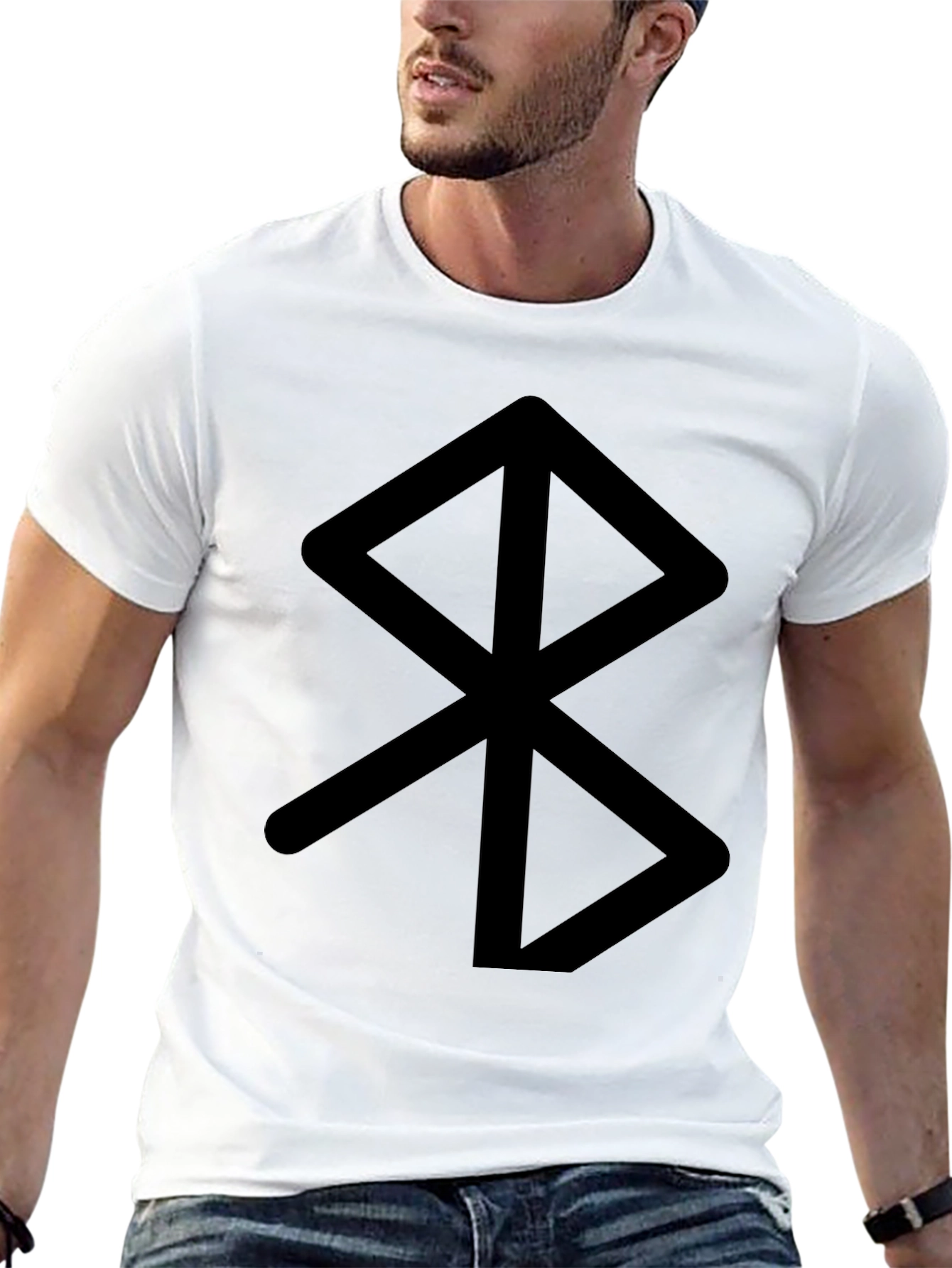 Bluetooth Symbol Black T-Shirt
