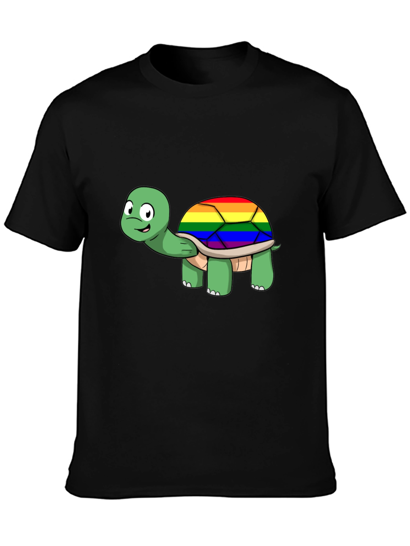 LGBT Rainbow Turtle Graphic T-Shirt