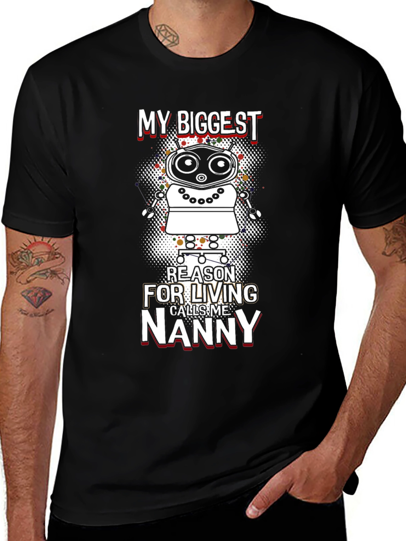 My Biggest Reason Nanny Robot Graphic Tee