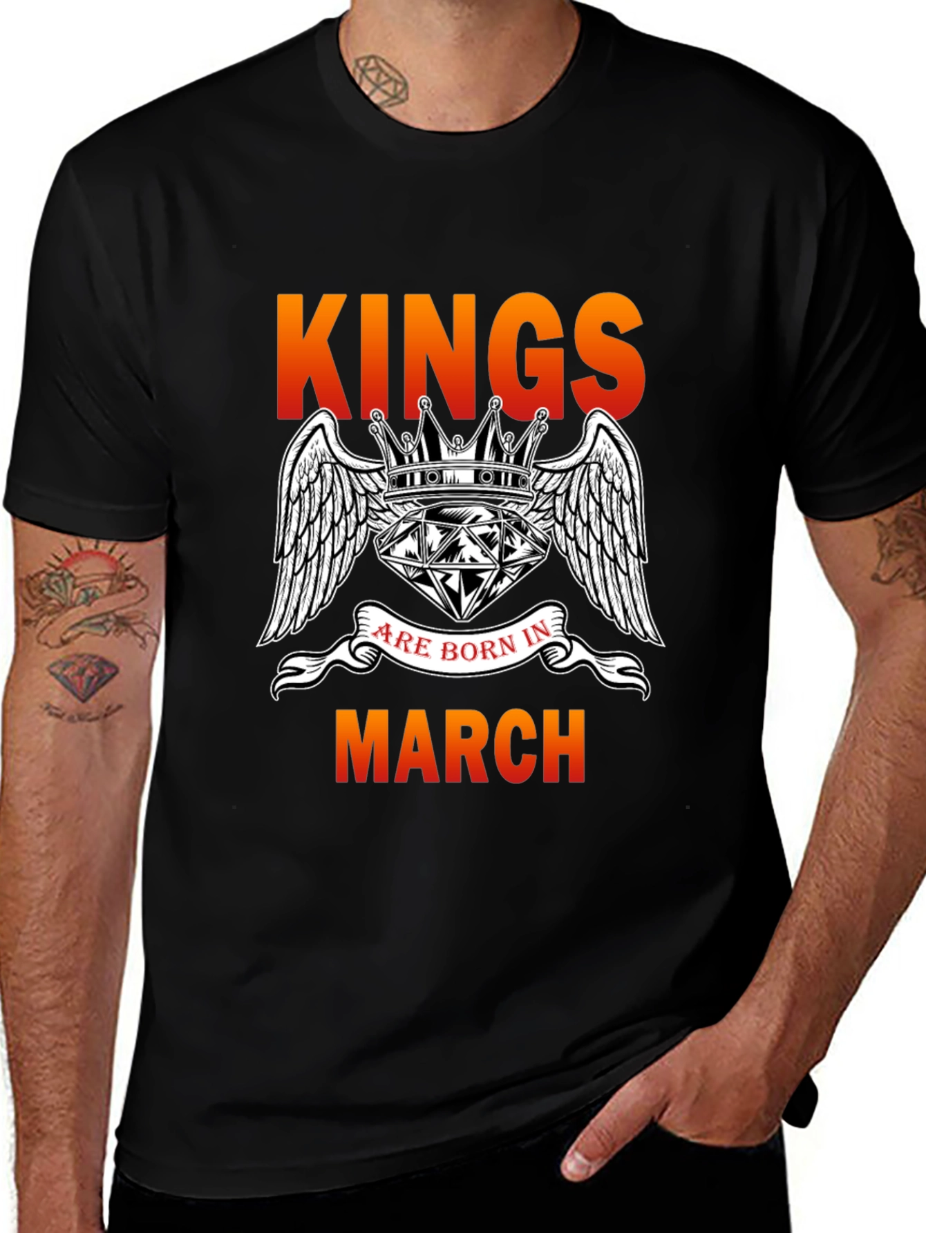 Kings Born in March Graphic T-Shirt