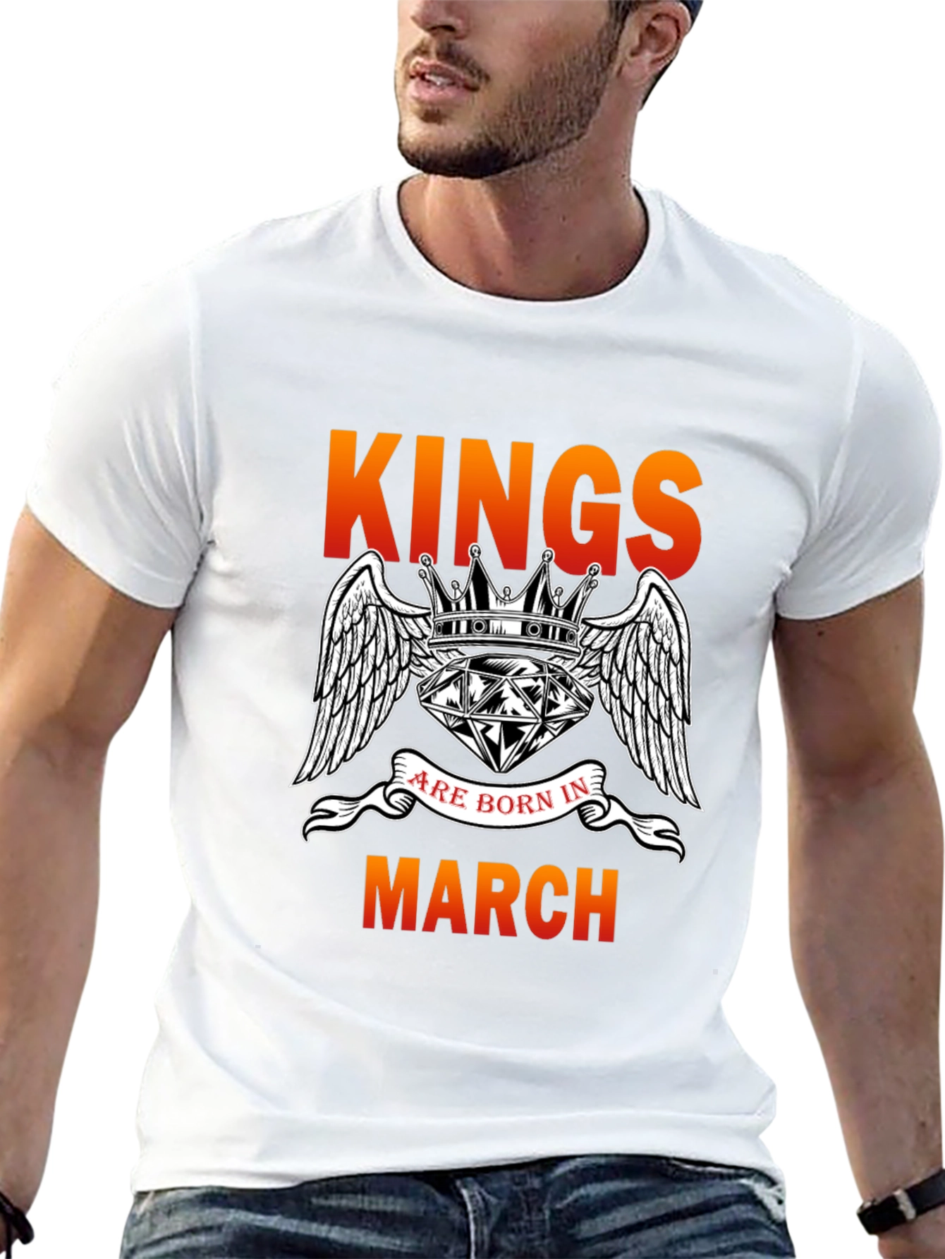 Kings Born in March Graphic T-Shirt