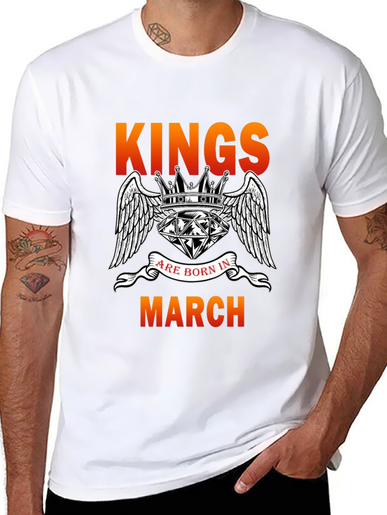 Kings Born in March Graphic T-Shirt