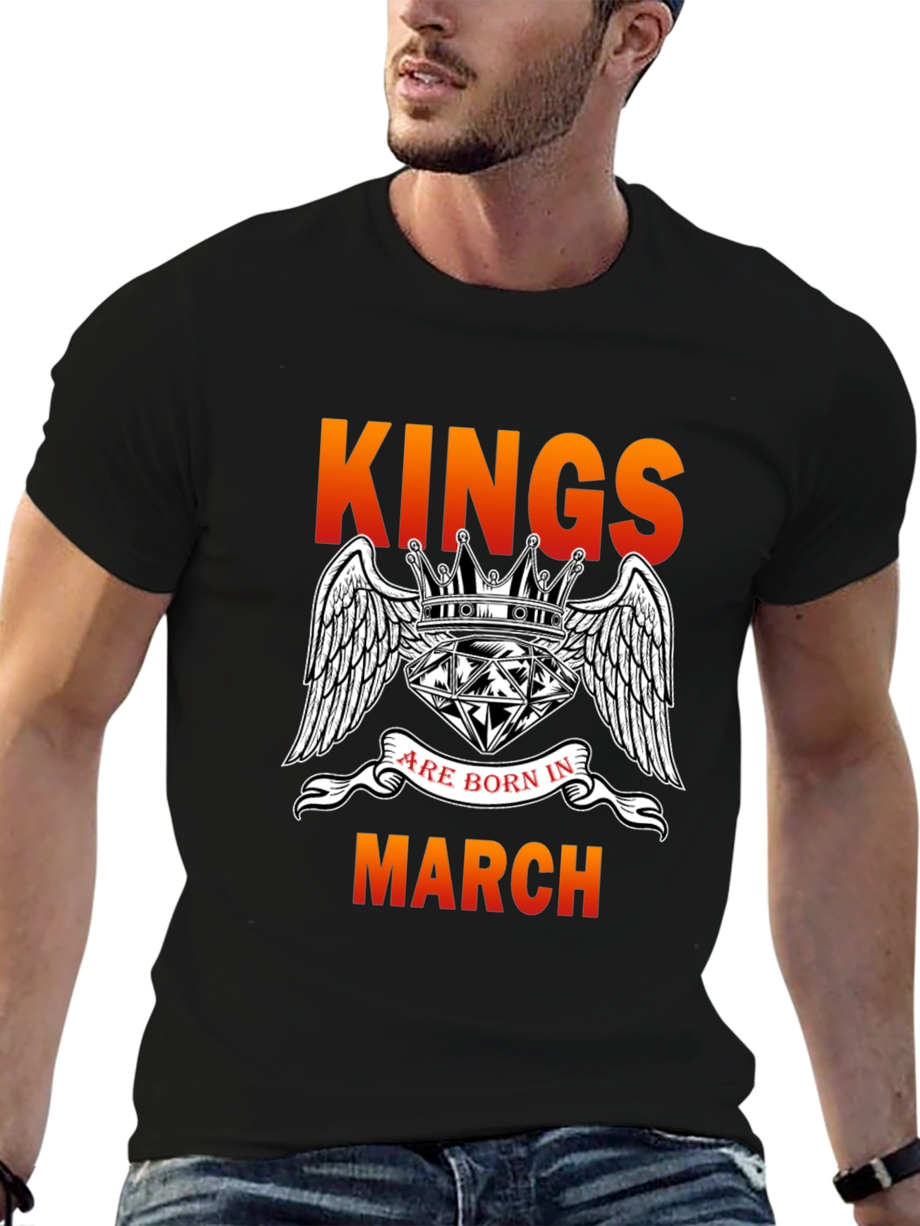 Kings Born in March Graphic T-Shirt