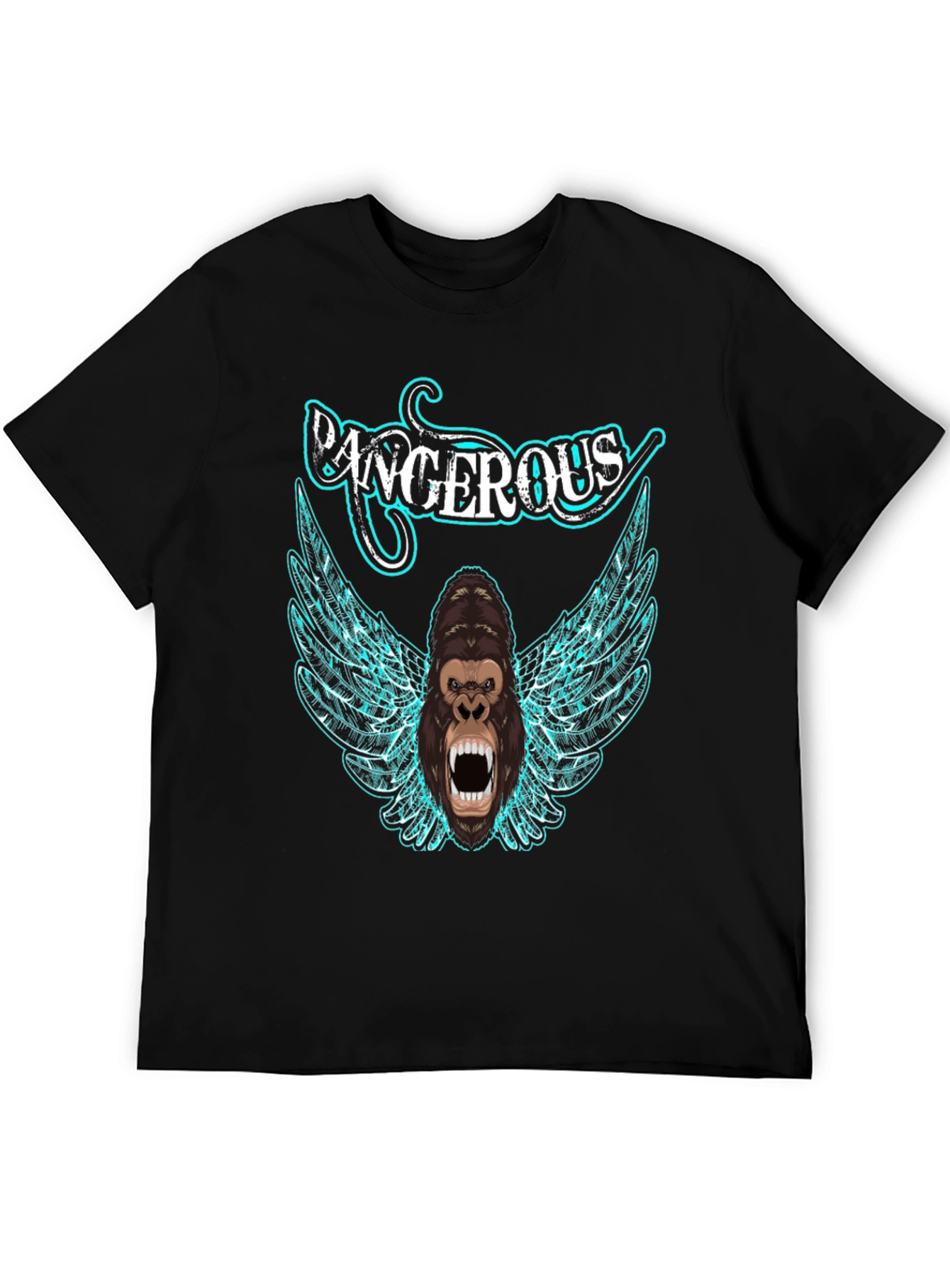 Dangerous Gorilla Graphic Tee - Black T-Shirt