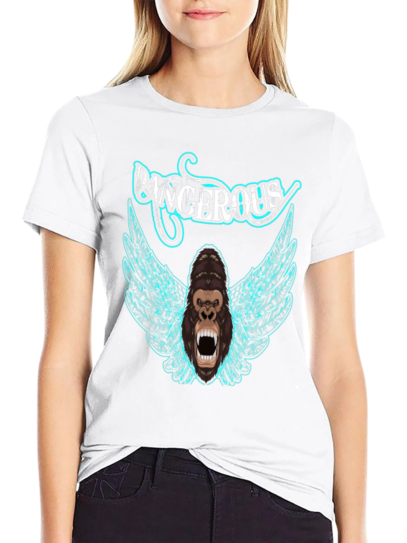 Dangerous Gorilla Graphic Tee - Black T-Shirt