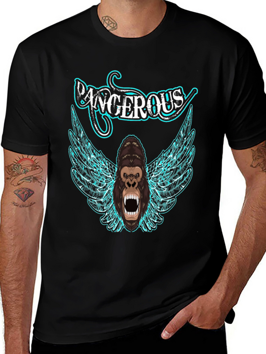 Dangerous Gorilla Graphic Tee - Black T-Shirt