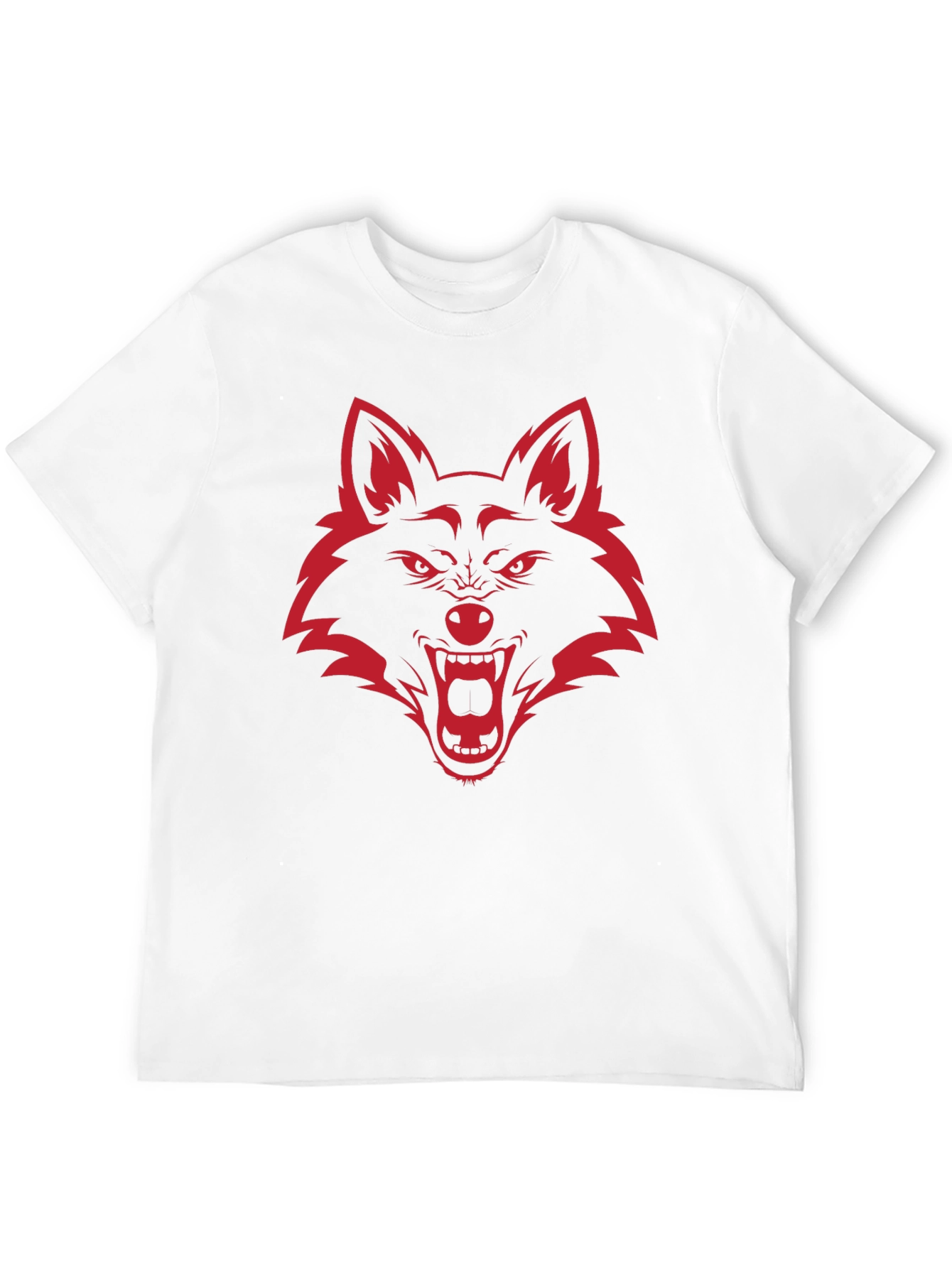 Mens Graphic Tee - Red Wolf Design