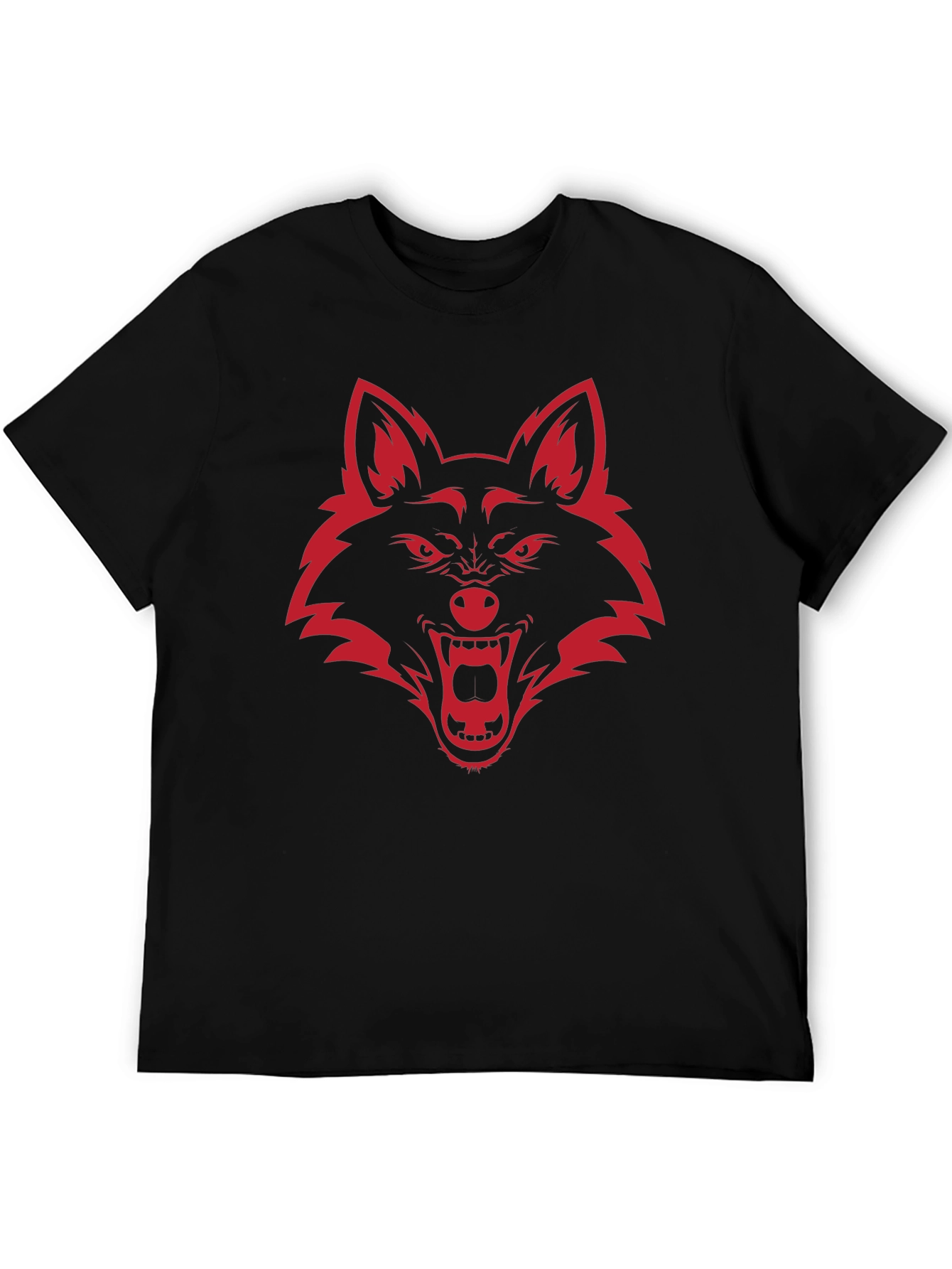 Mens Graphic Tee - Red Wolf Design