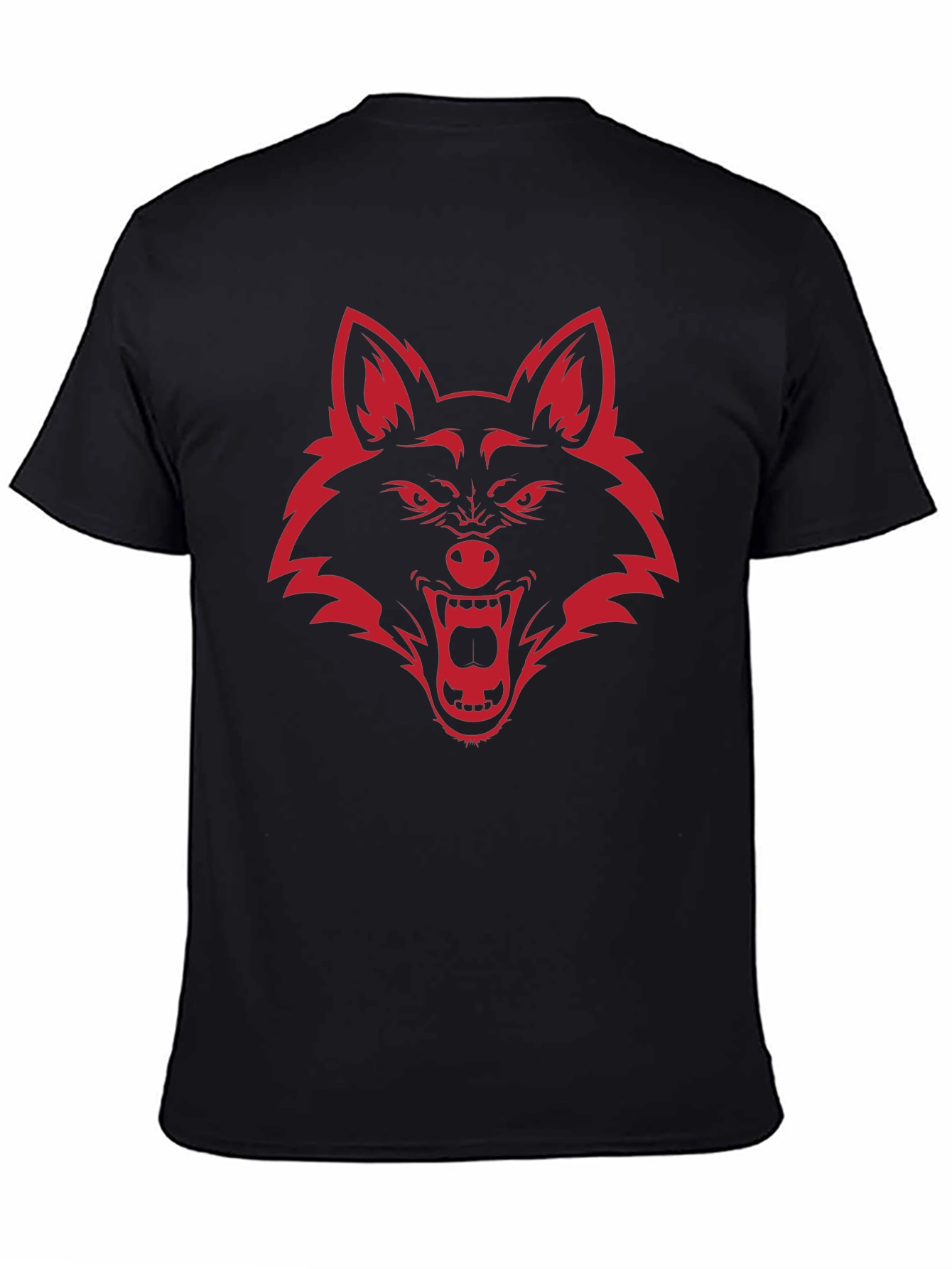 Mens Graphic Tee - Red Wolf Design