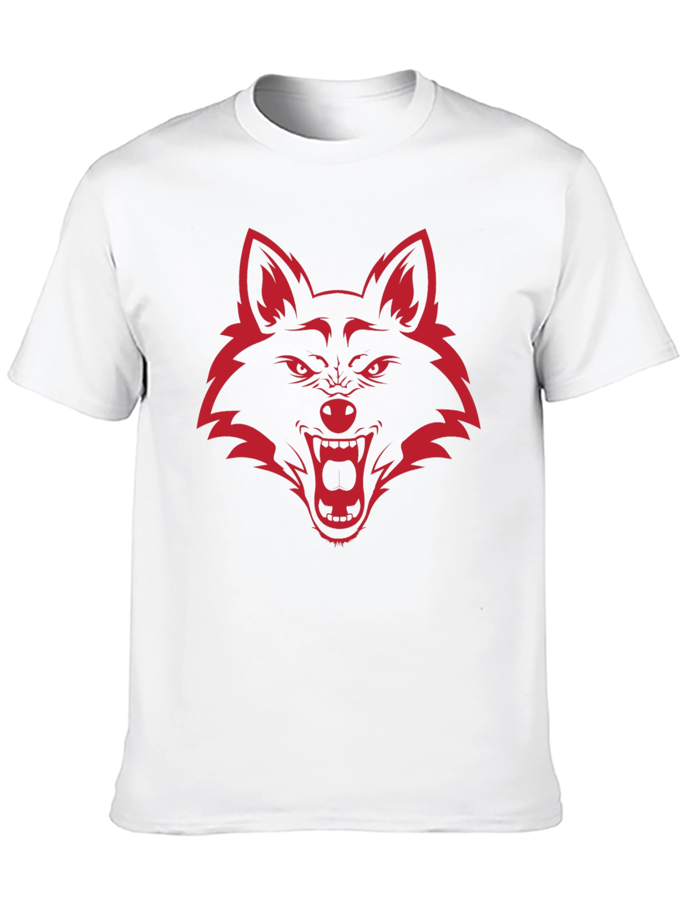 Mens Graphic Tee - Red Wolf Design