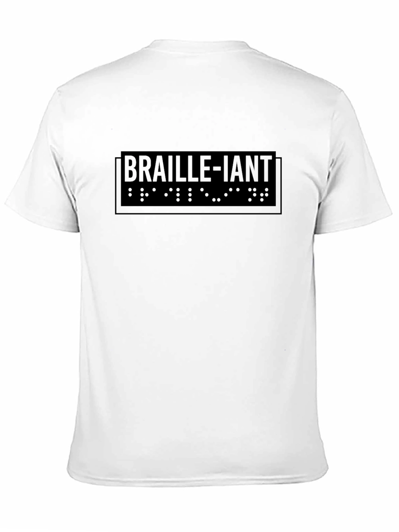 Braille-iant Graphic Tee - Stylish Black Cotton T-Shirt