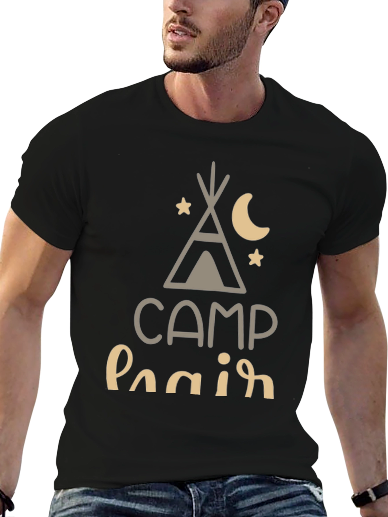 Camp Hair Dont Care Tee - Black T-Shirt