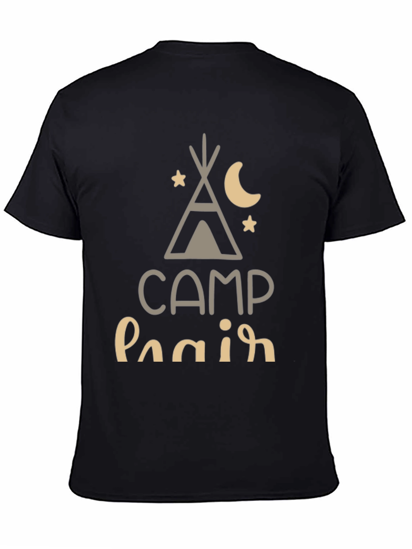 Camp Hair Dont Care Tee - Black T-Shirt