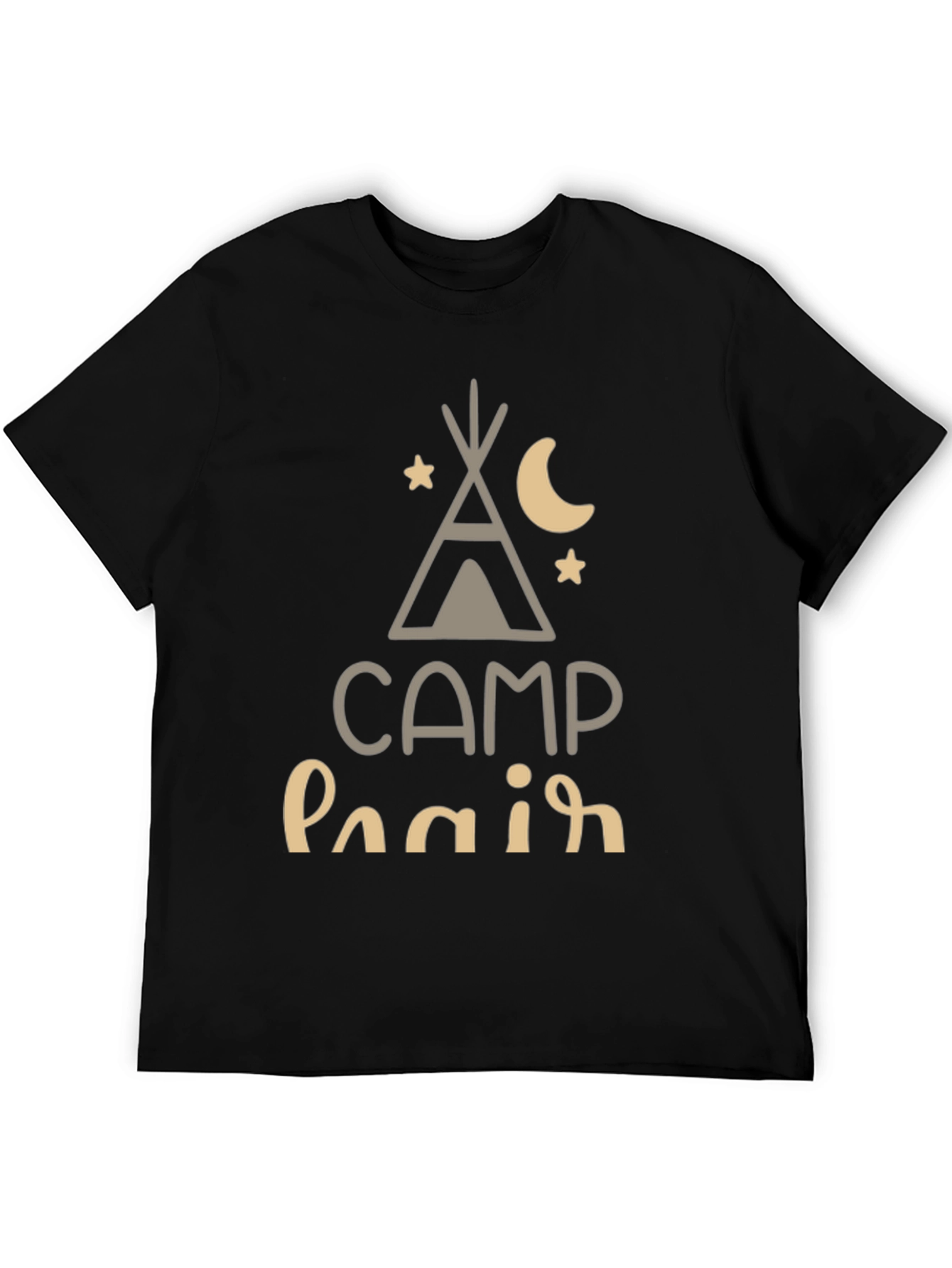 Camp Hair Dont Care Tee - Black T-Shirt