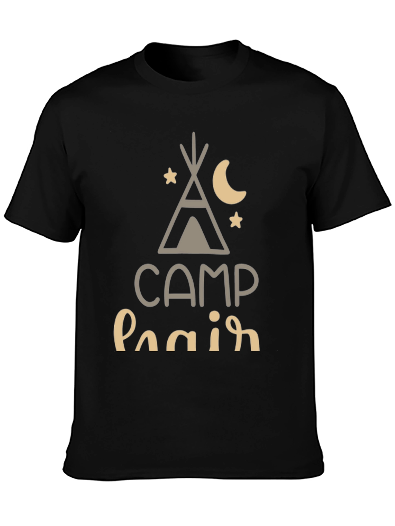Camp Hair Dont Care Tee - Black T-Shirt