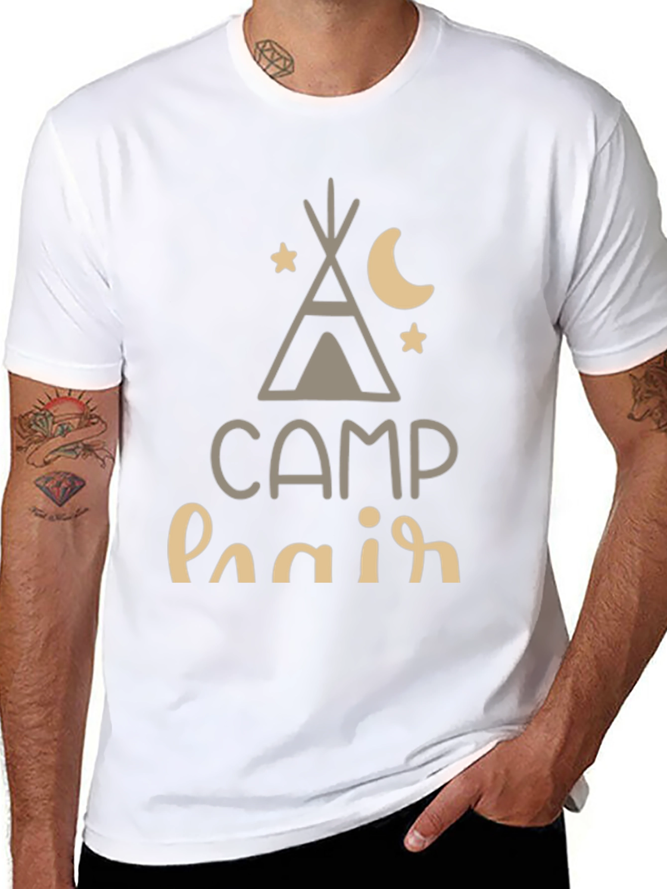 Camp Hair Dont Care Tee - Black T-Shirt