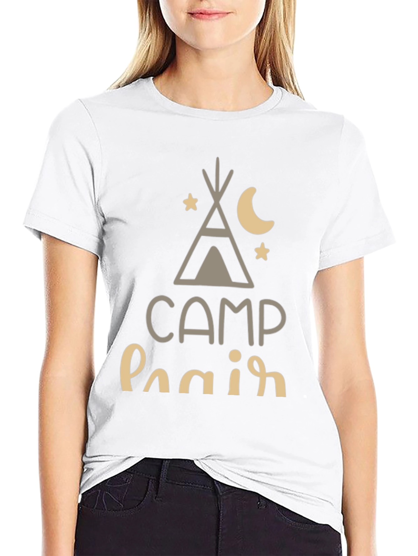 Camp Hair Dont Care Tee - Black T-Shirt