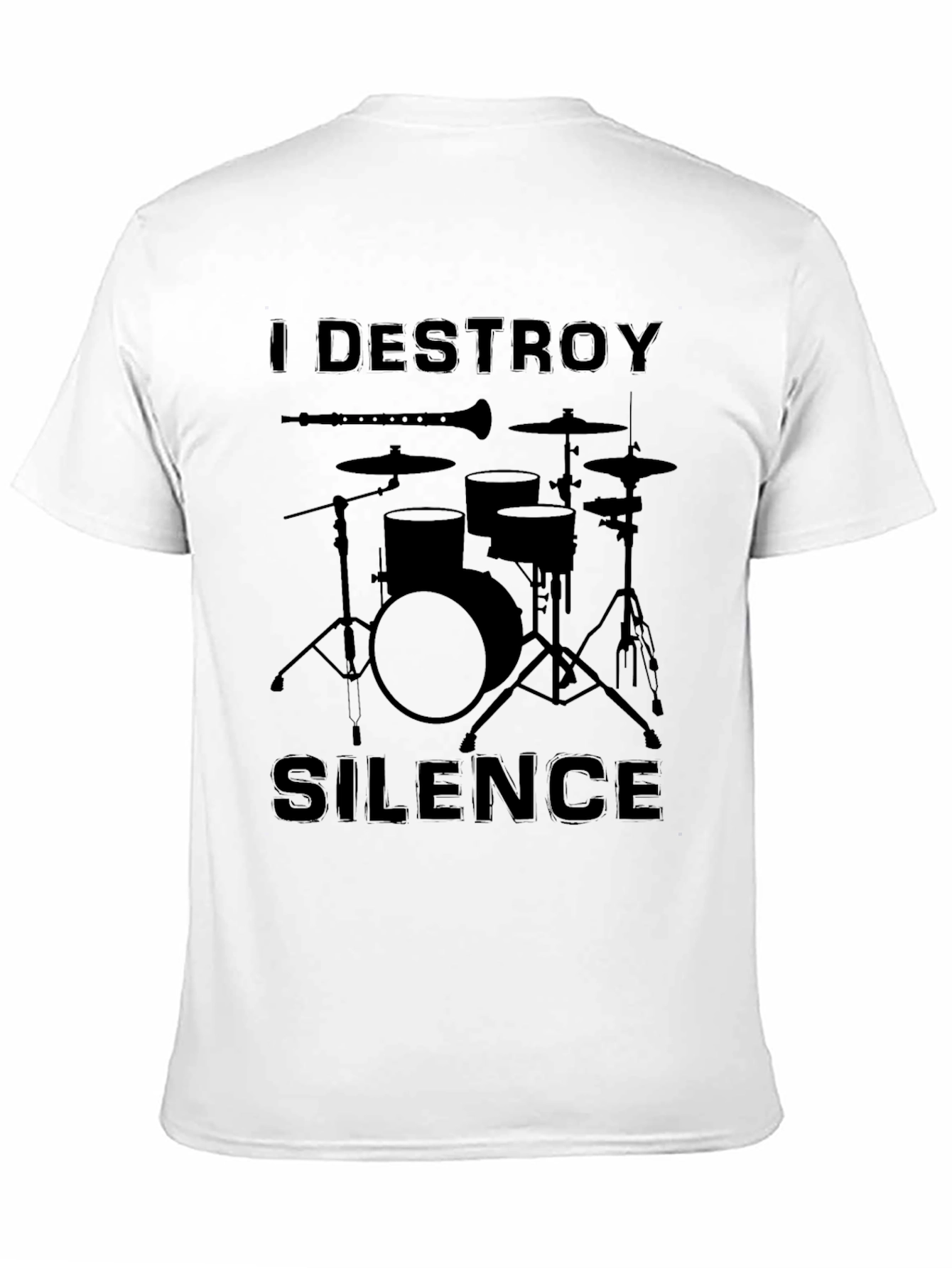 I Destroy Silence Drum Set T-Shirt