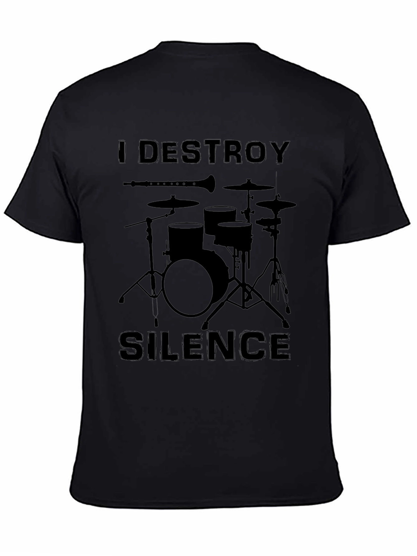 I Destroy Silence Drum Set T-Shirt