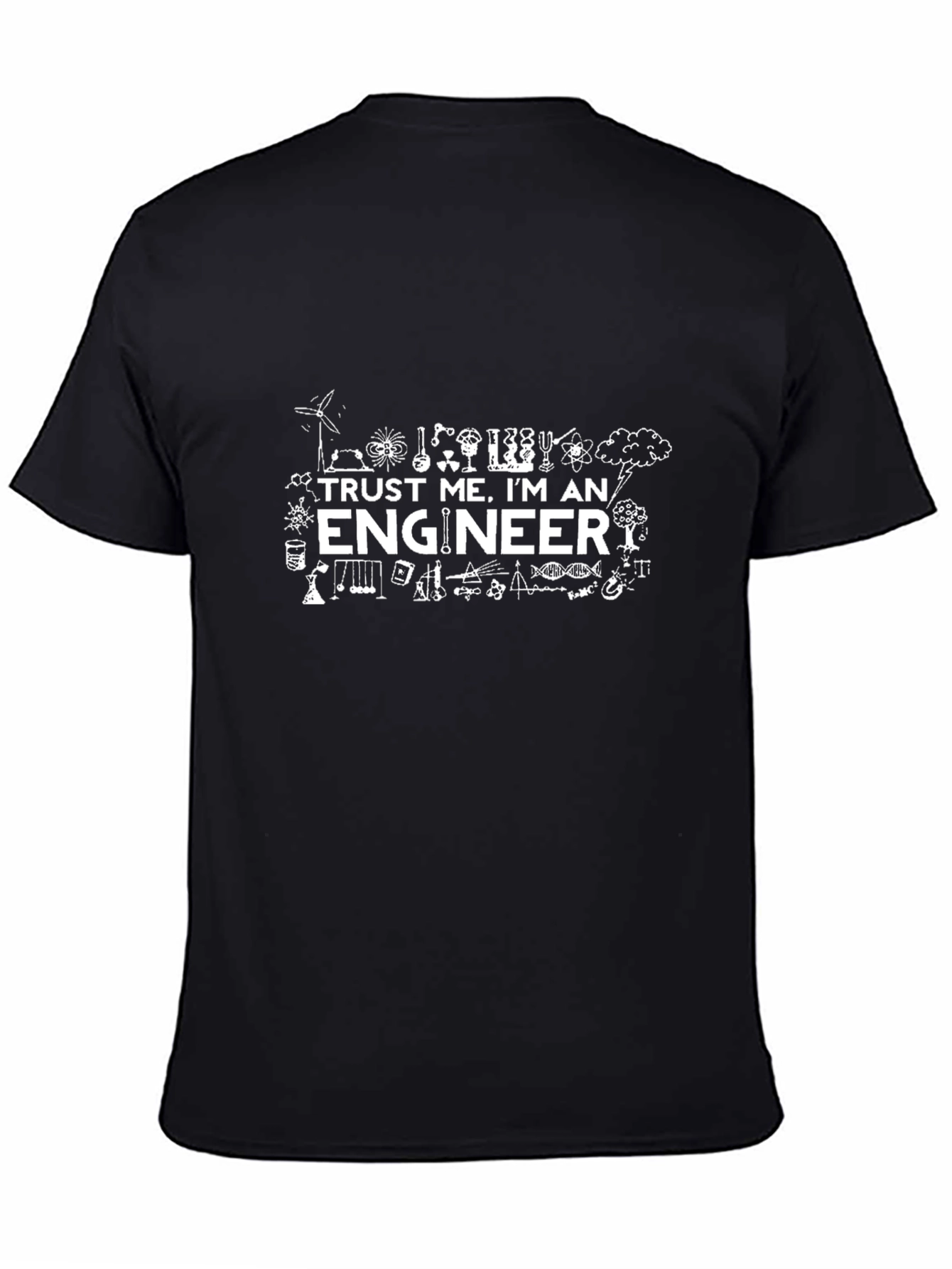 Trust Me Im An Engineer Black T-Shirt
