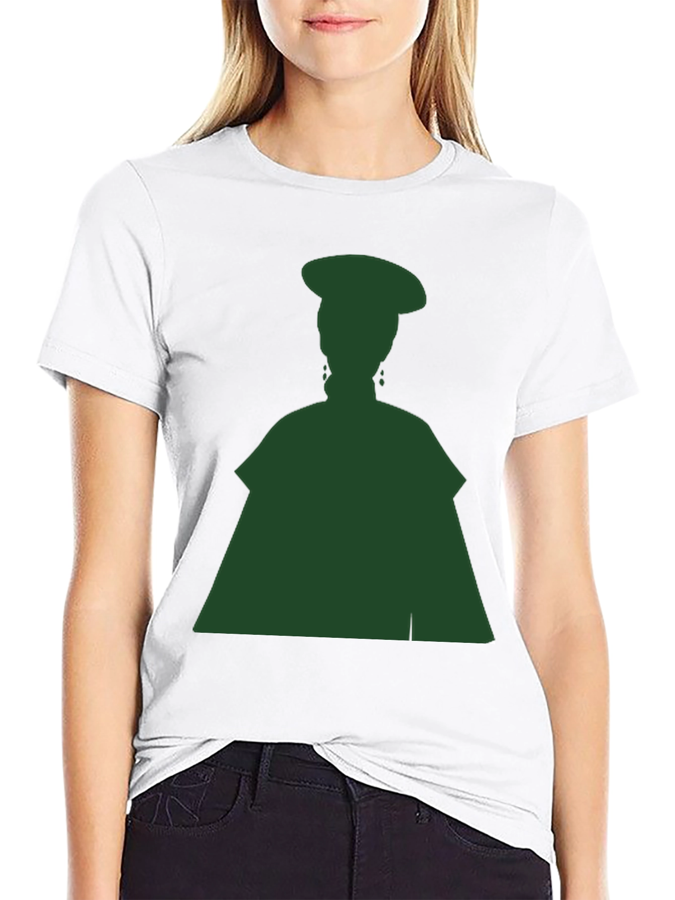 Silhouette Graphic Tee - Dark Green on Black