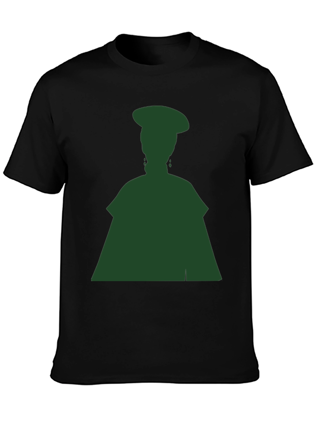 Silhouette Graphic Tee - Dark Green on Black