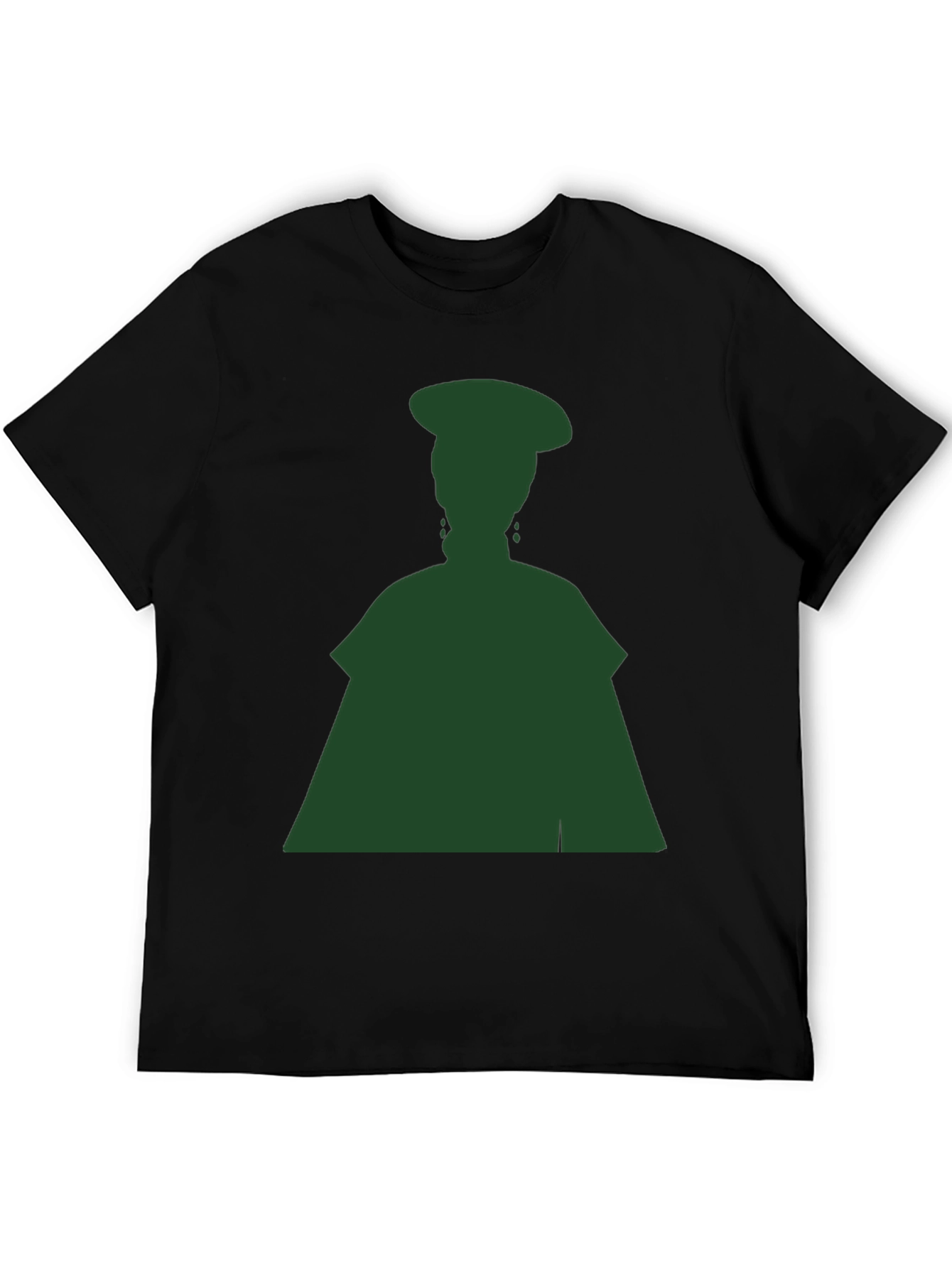 Silhouette Graphic Tee - Dark Green on Black