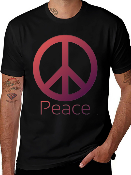 Peace Sign Black T-Shirt